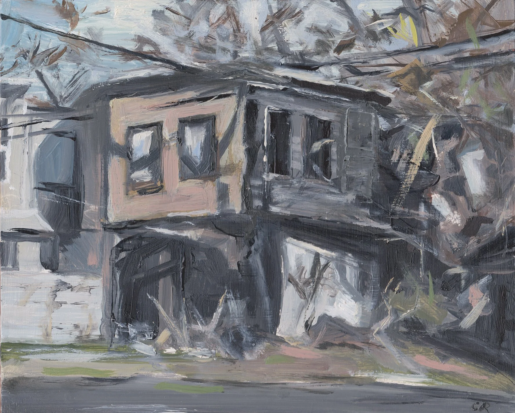 Crooked Houses
oil on panel 8” x 10” 2016

Philly Scenes Series

Private Collection