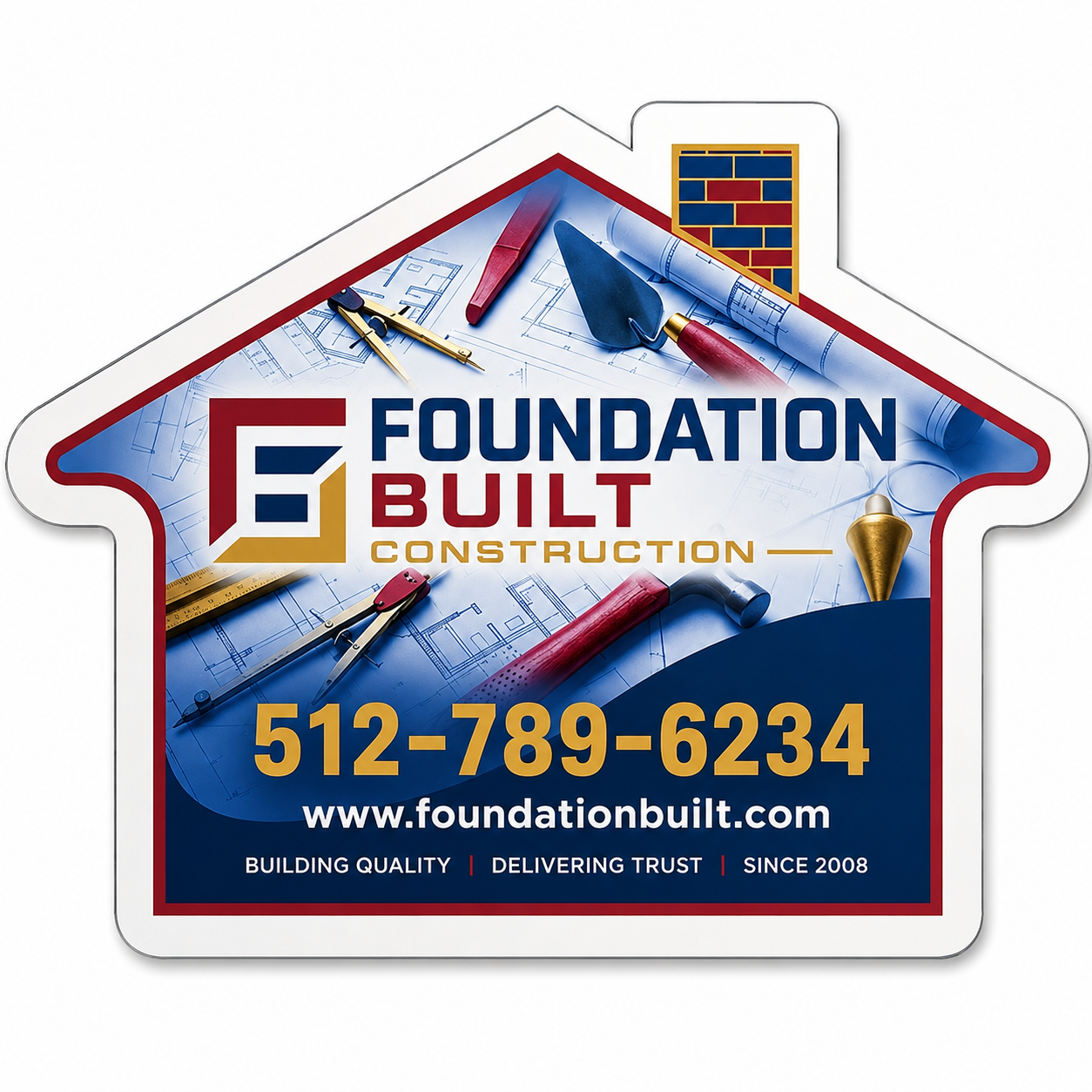 Custom House-Shaped Magnets