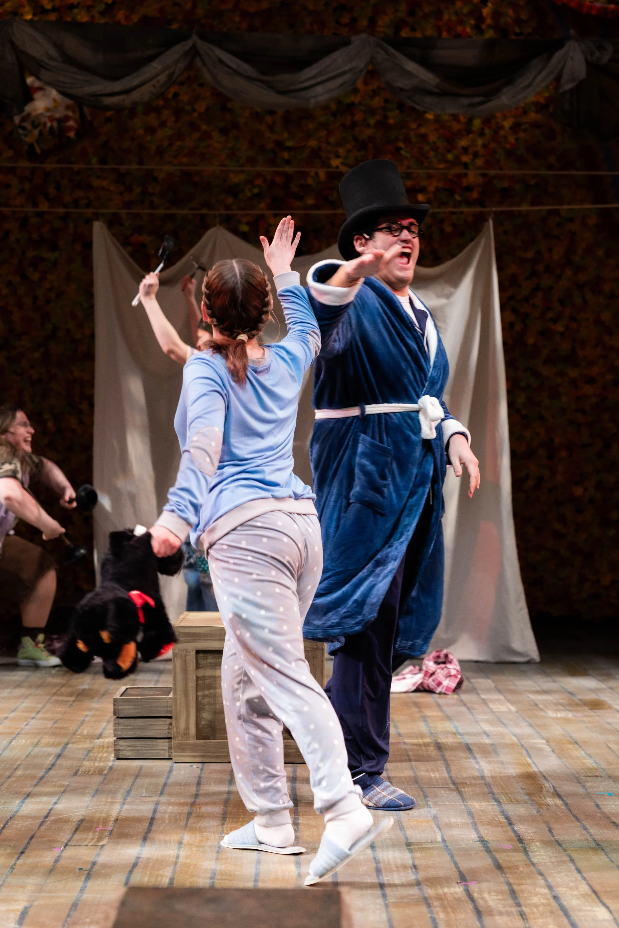 Kayleigh Lauff as Michael and Bryan Covey as John