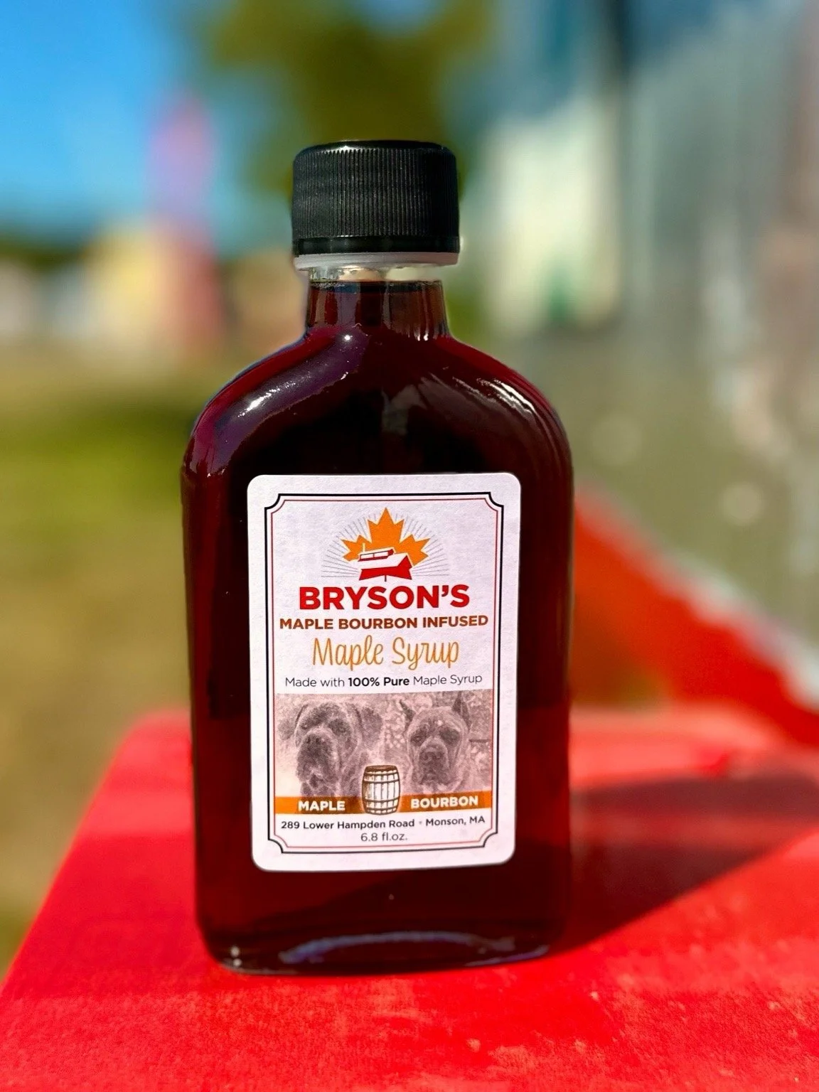 Bourbon barrel aged maple syrup