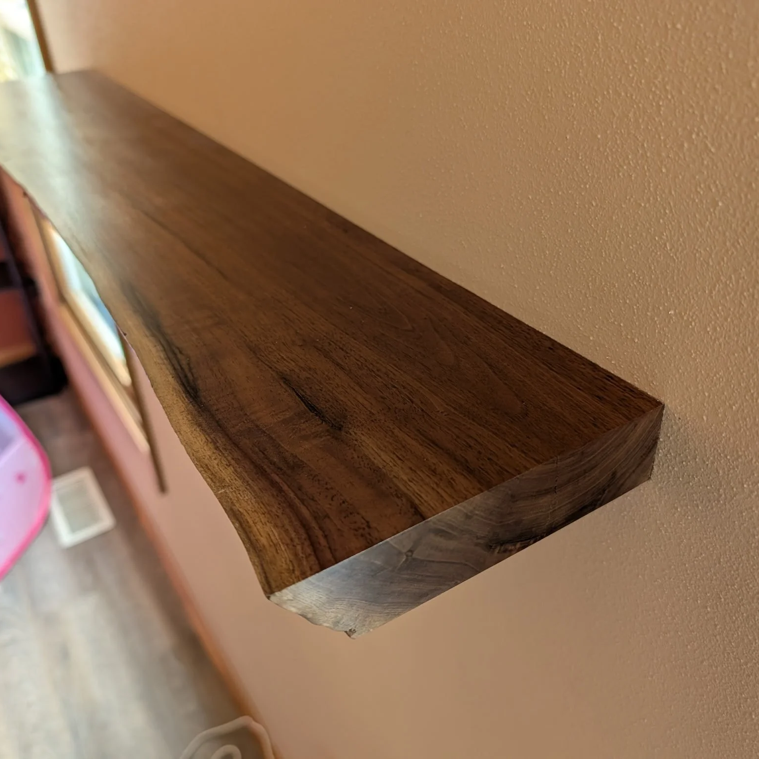 Floating Shelves - Live Edge