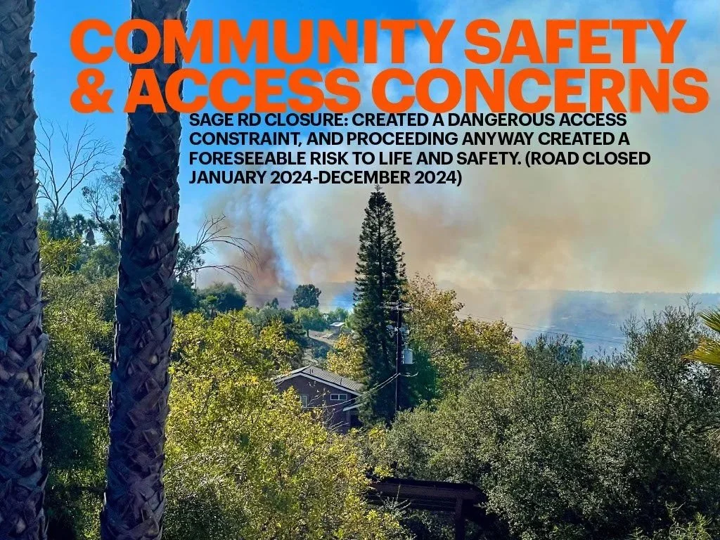 GARDEN WILDFIRE-WATER AUTHORITY PIPELINE 5 PROJECT TRUCKS LEFT LITTLE TO NO ROAD SPACE FOR EVACUATING RESIDENTS. SAGE RD. STILL CLOSED AT THIS TIME.