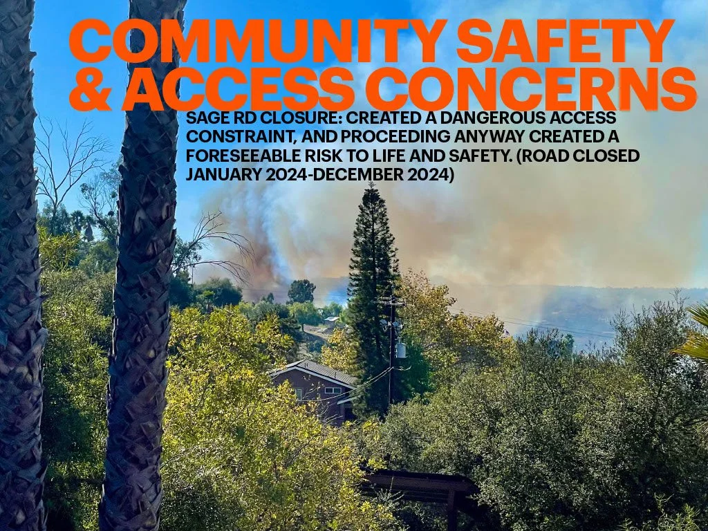 GARDEN WILDFIRE-WATER AUTHORITY PIPELINE 5 PROJECT TRUCKS LEFT LITTLE TO NO ROAD SPACE FOR EVACUATING RESIDENTS. SAGE RD. STILL CLOSED AT THIS TIME.
