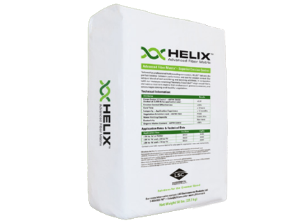 A bag of Helix advanced fiber mortar mix.