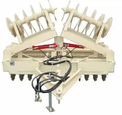 A specialized agricultural machine used for planting seeds in the soil.