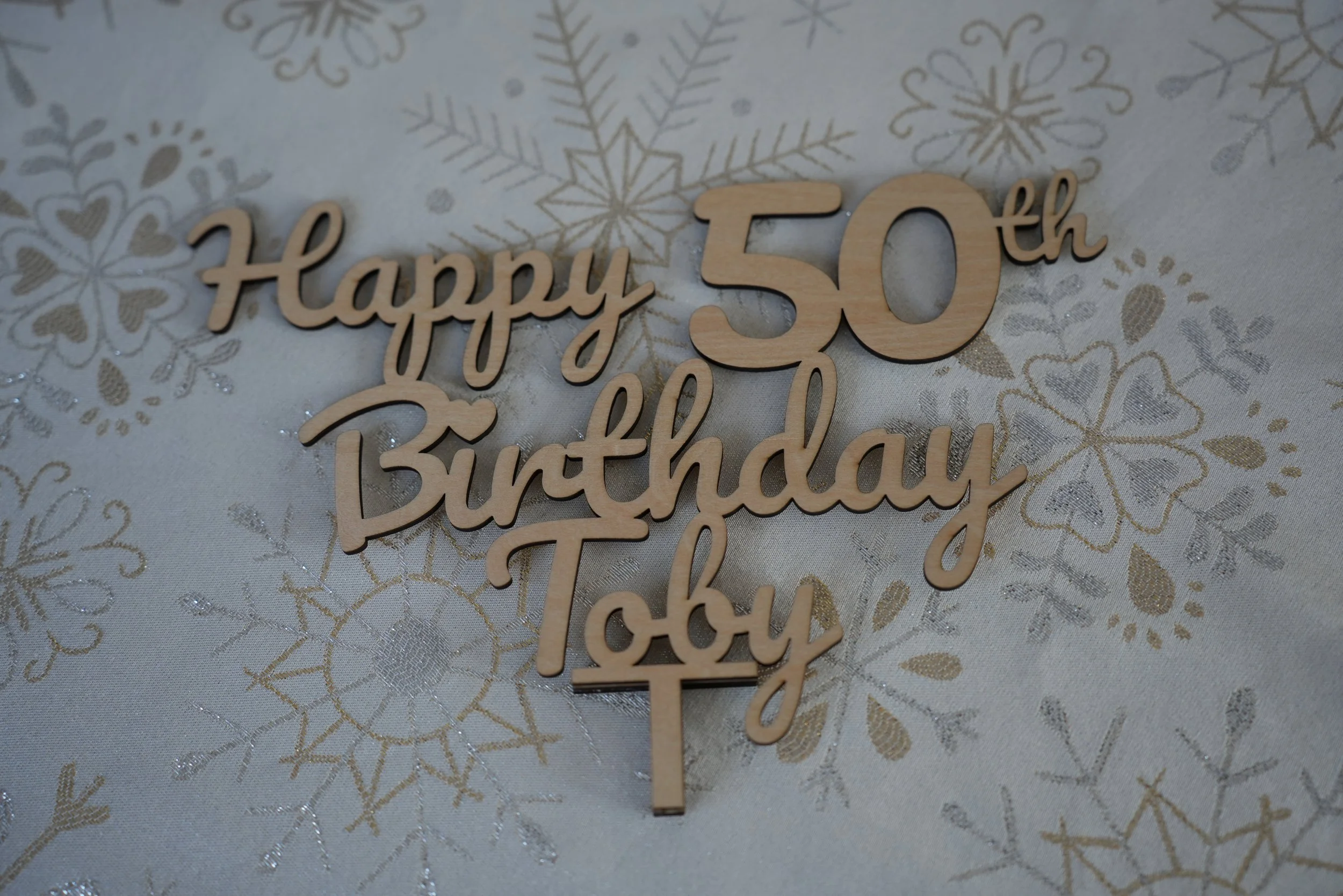 Laser Custom cake toppers