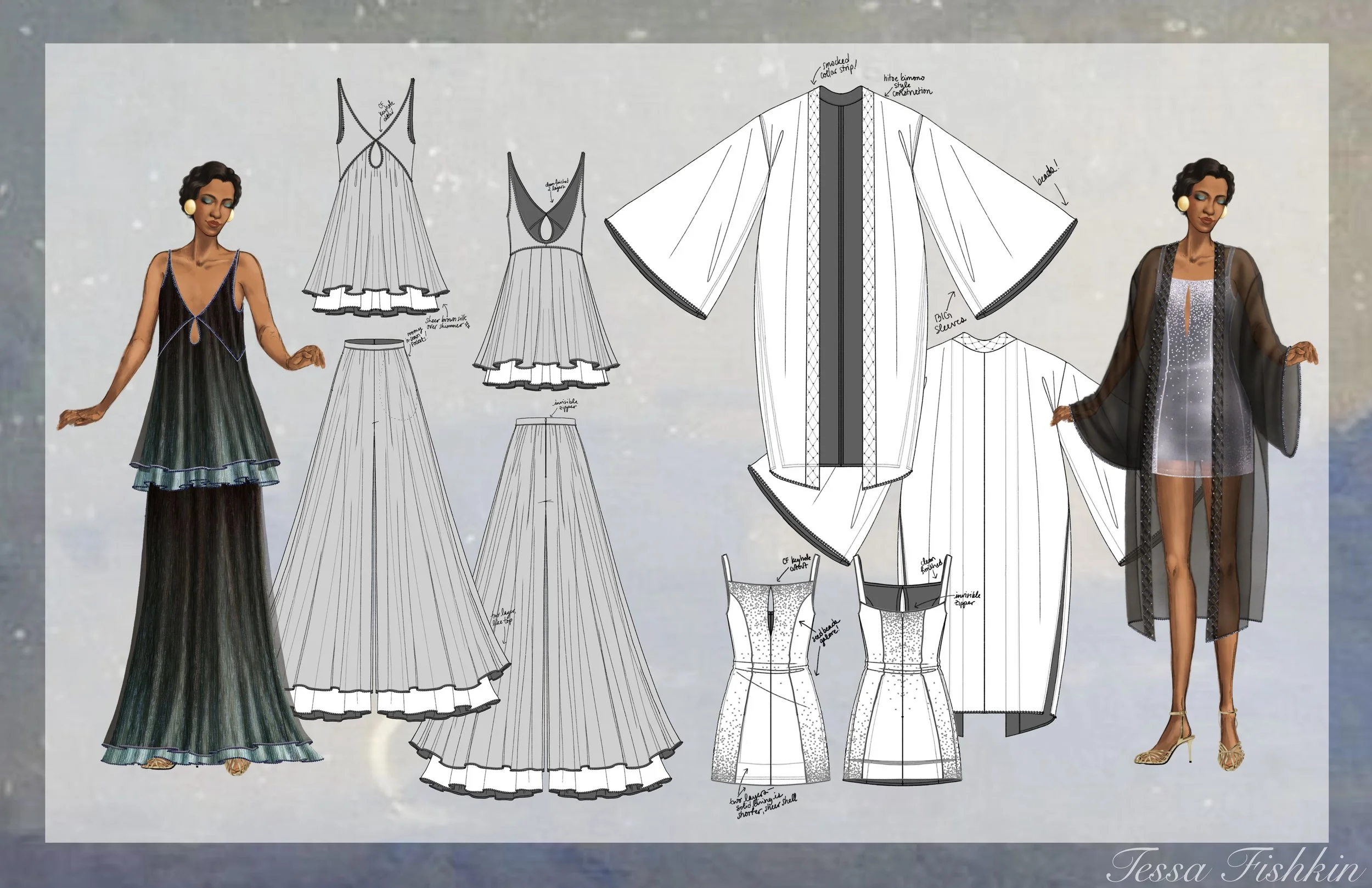 Flats for looks 1 and 2