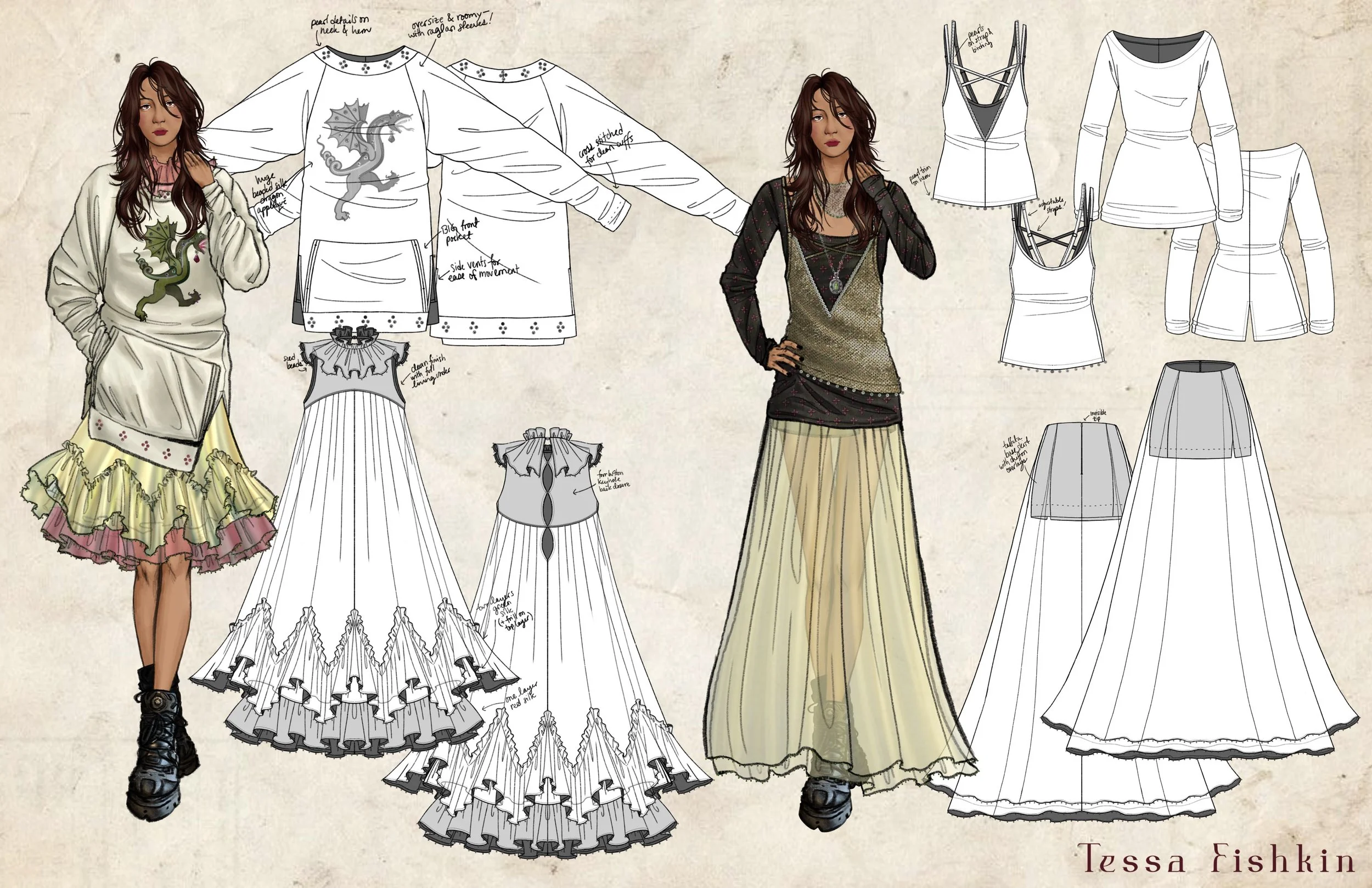 Looks 3 & 4