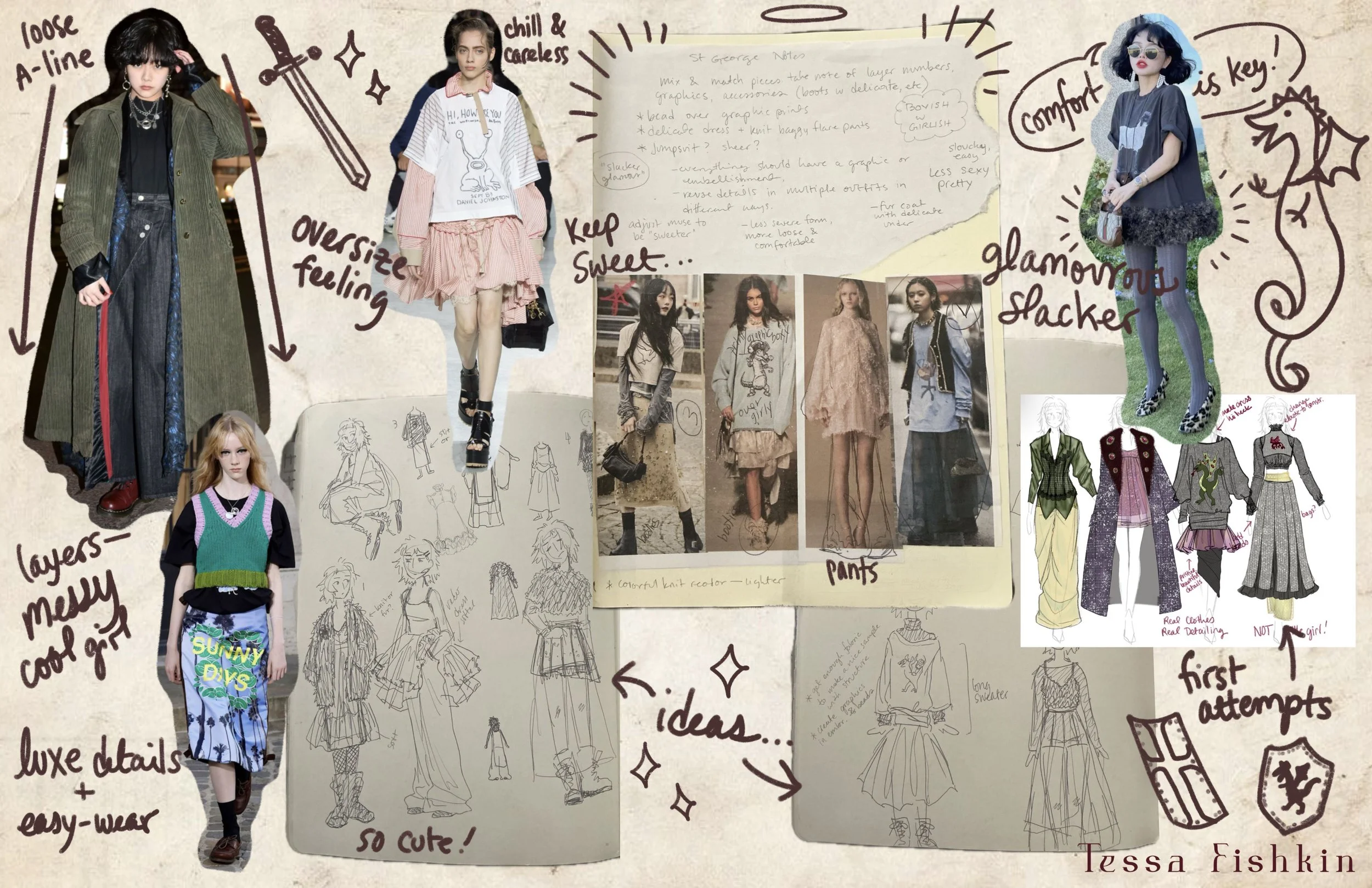 Sketches, notes, and inspiration