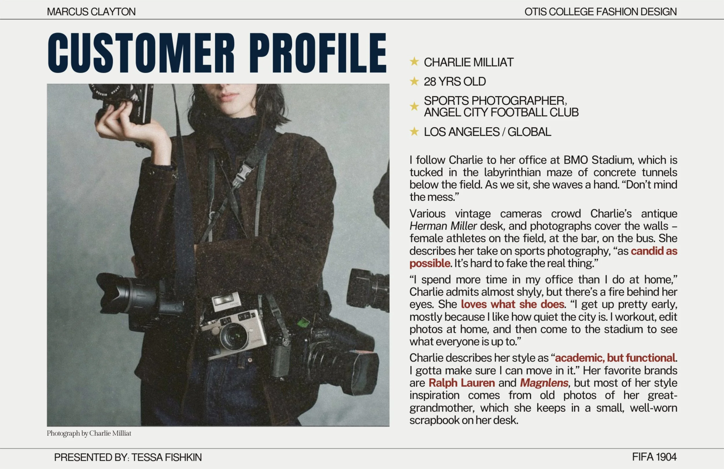 Customer profile.