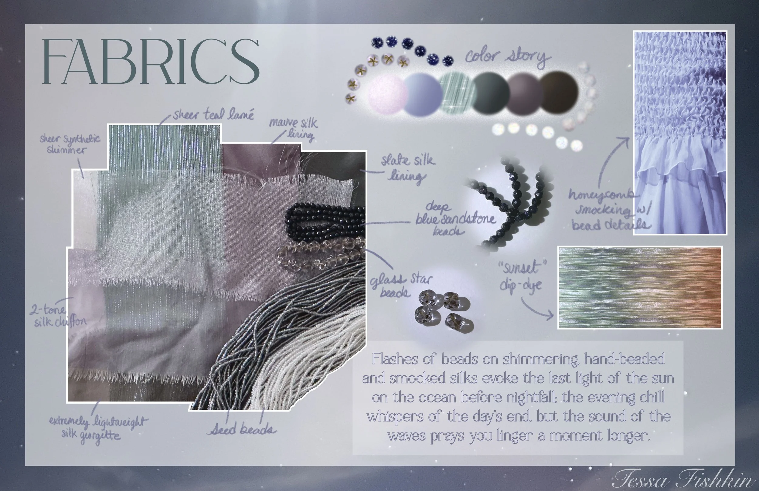 Fabric, material, and treatment board