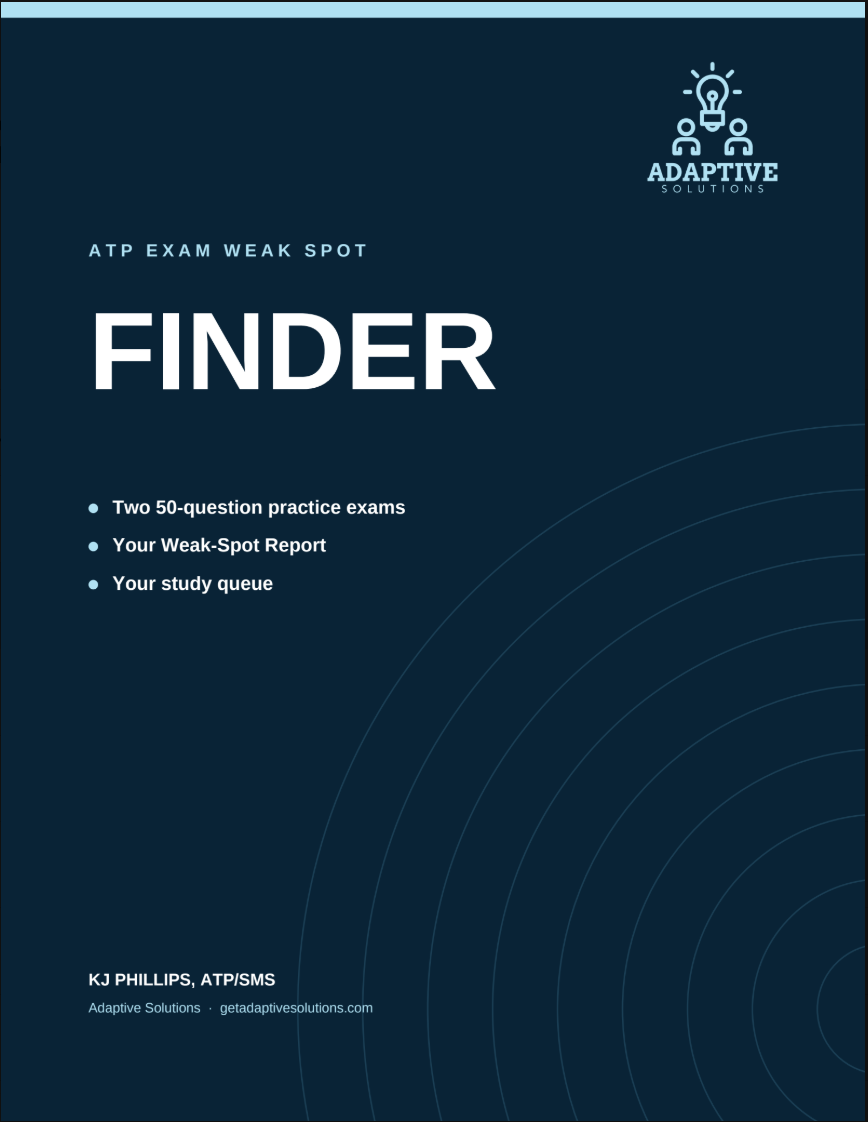 ATP EXAM WEAK SPOT  FINDER