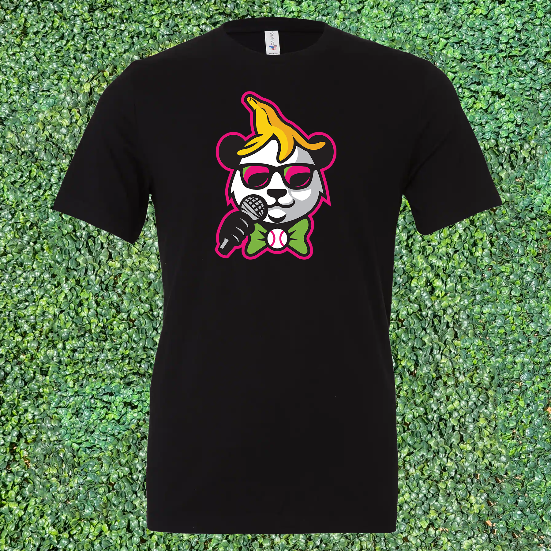 Panda Logo T-Shirt - Black