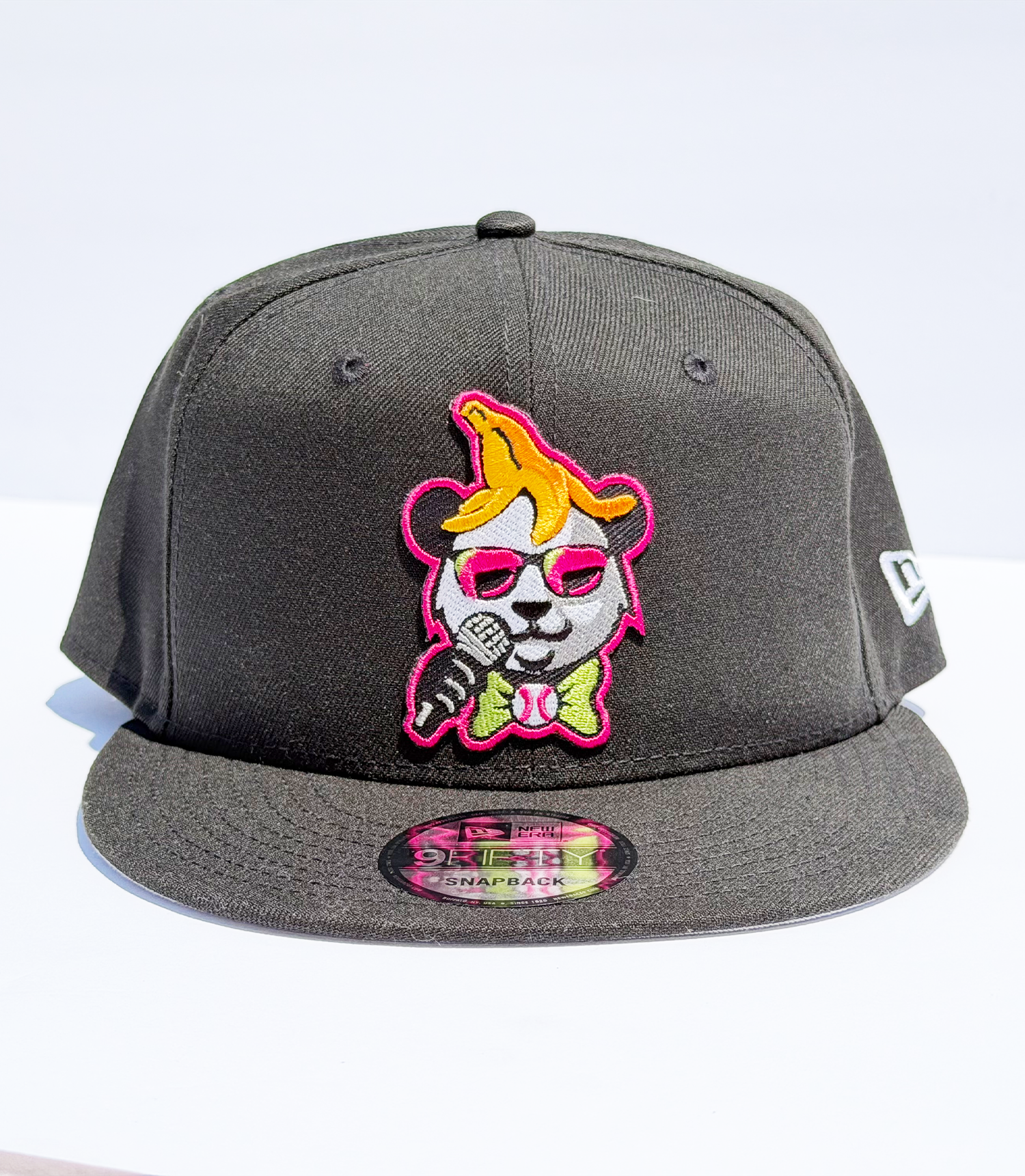 New Era Black 9FIFTY Snapback Panda Logo Cap