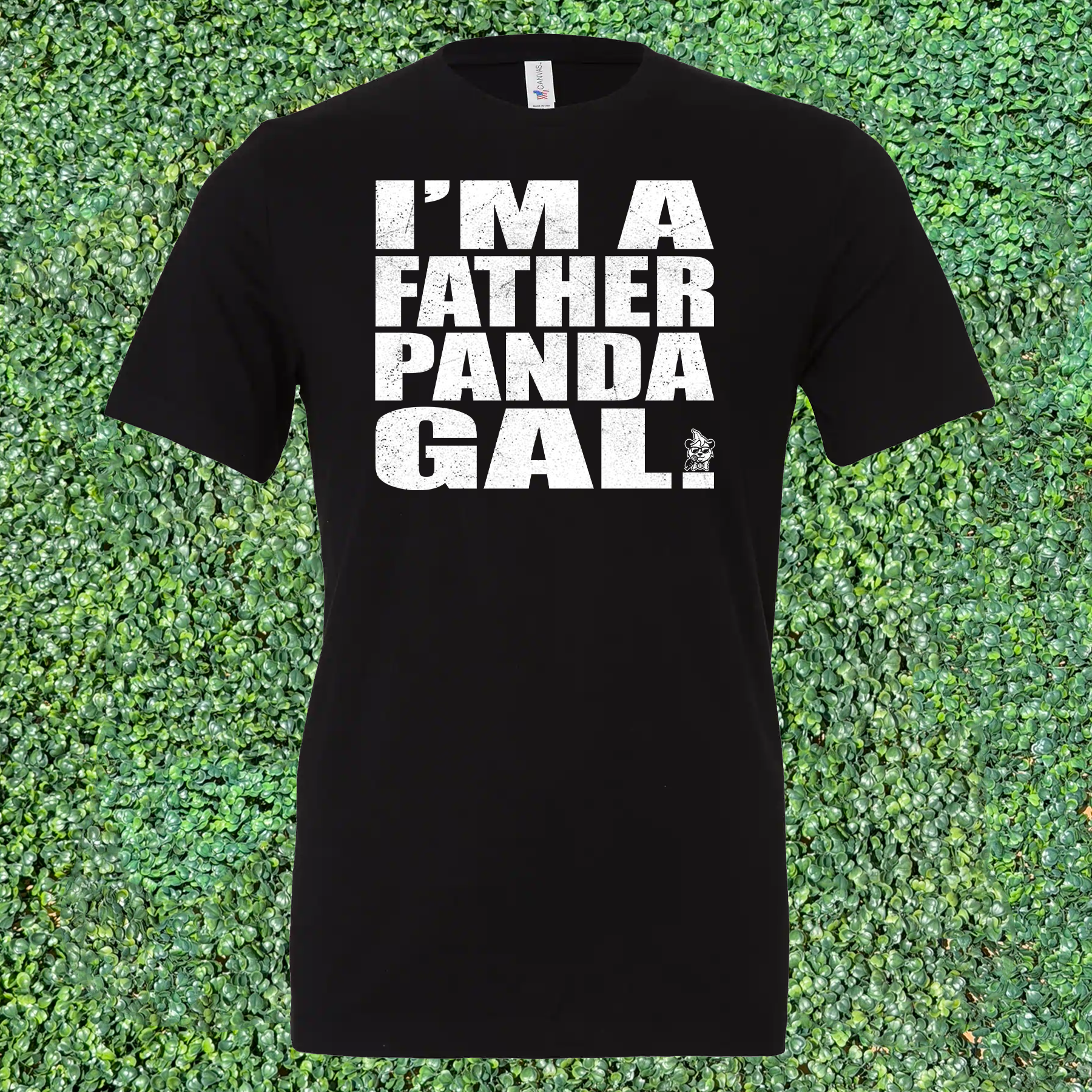 I'm A Father Panda Gal T-Shirt - Black