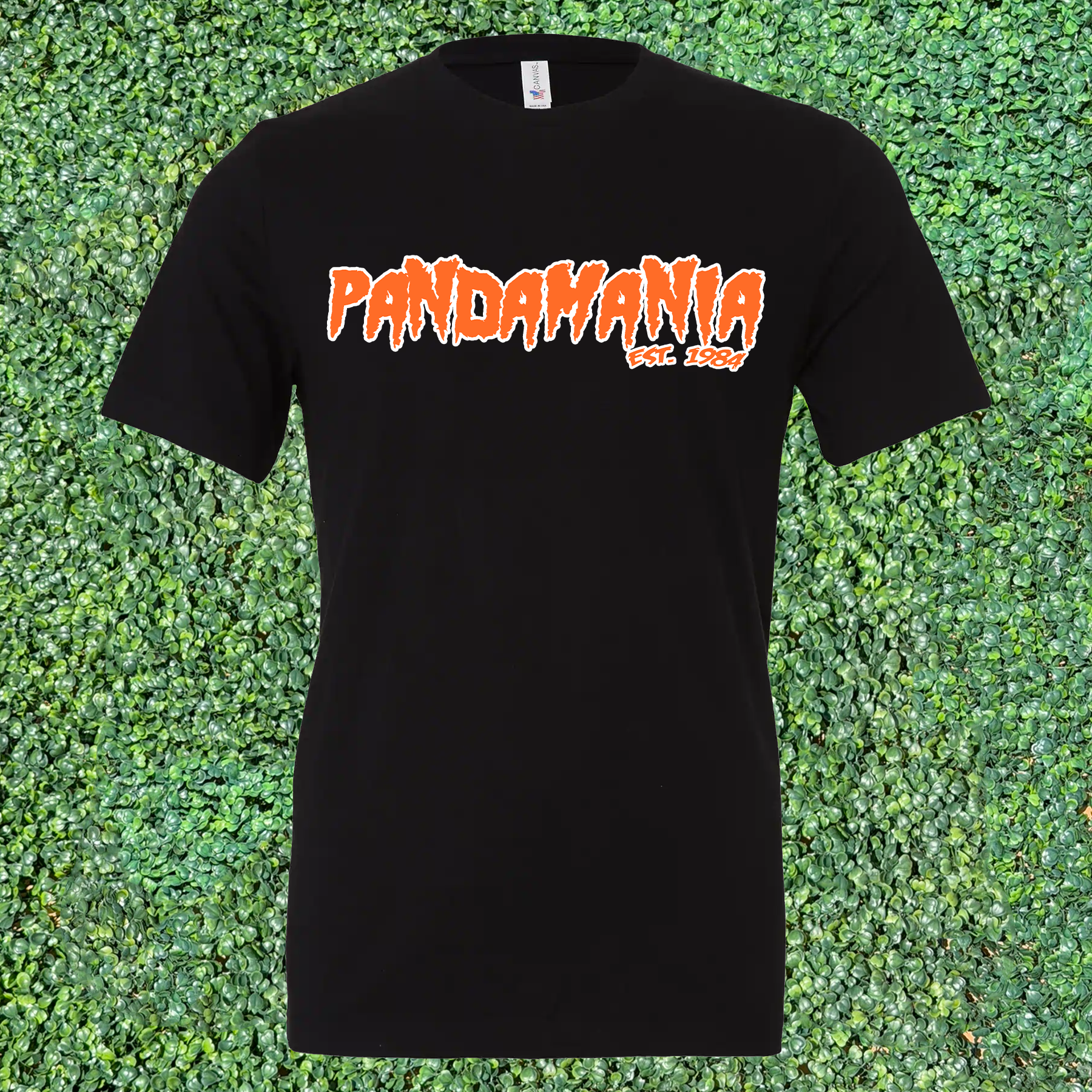 Pandamania T-Shirt - Black/Orange