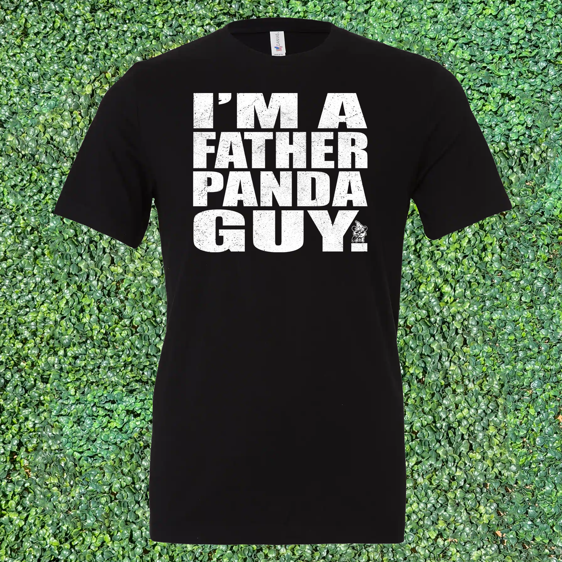 I'm A Father Panda Guy T-Shirt - Black