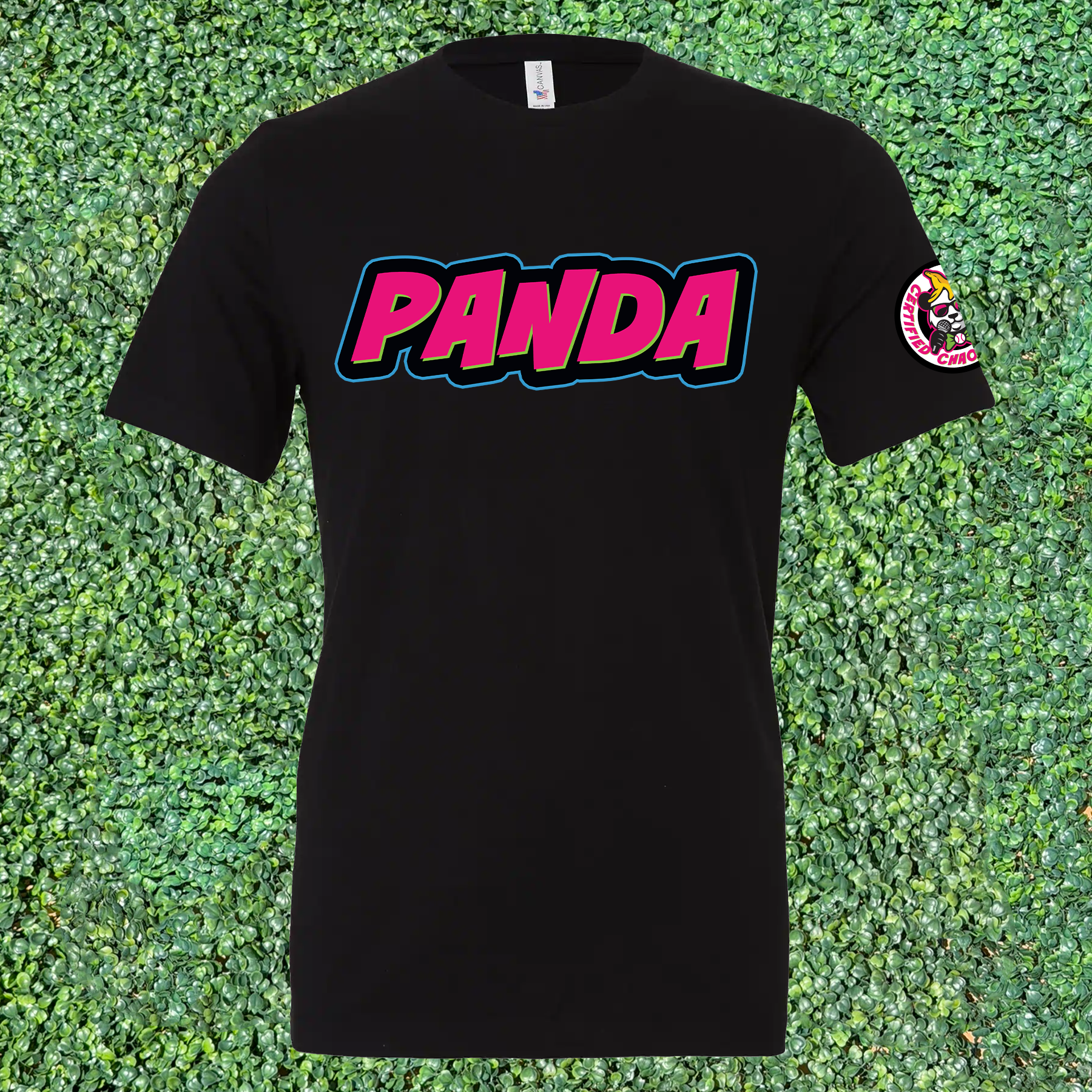 Panda Wordmark T-Shirt - Black