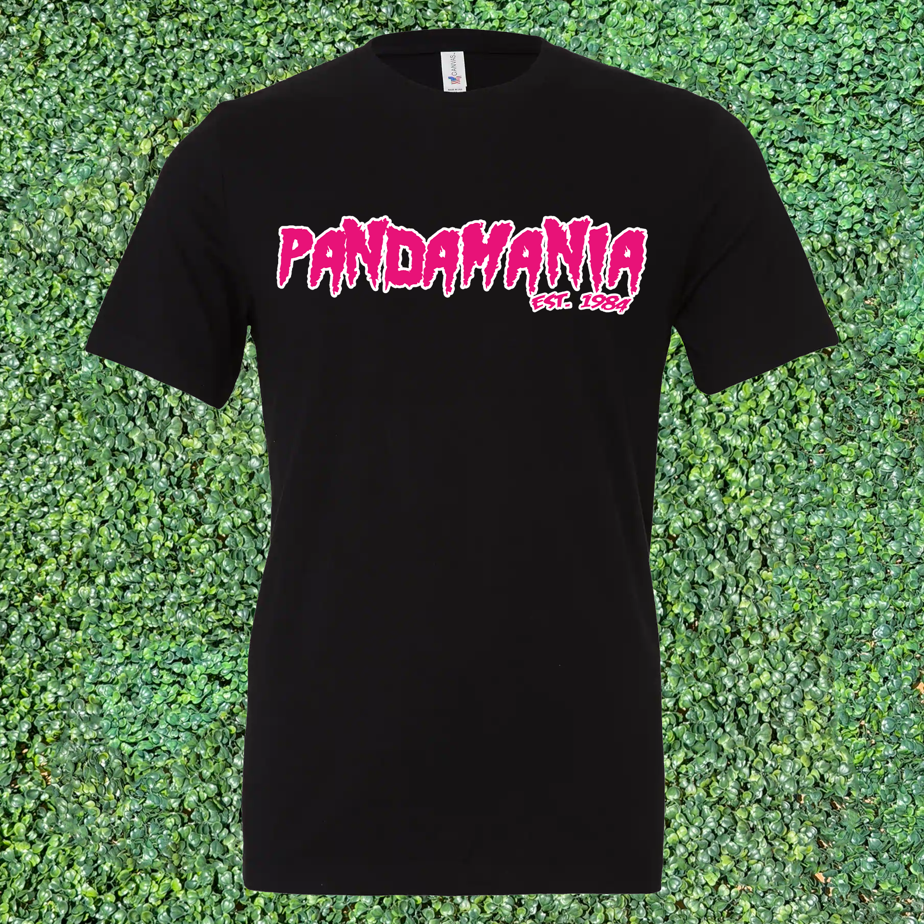 Pandamania T-Shirt - Black/Pink
