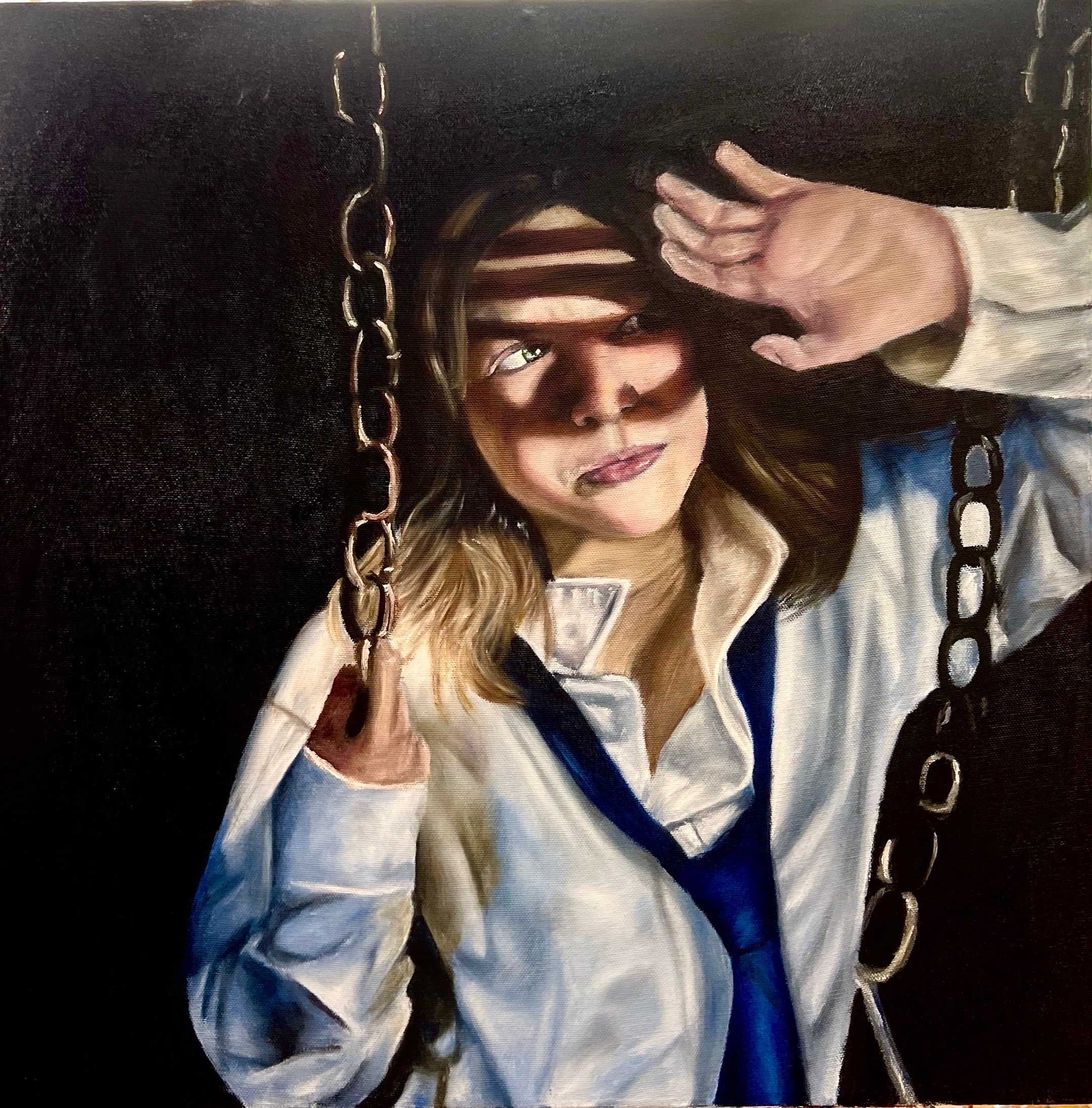“Untitled”, 2024, oil on canvas, 18x18 in.