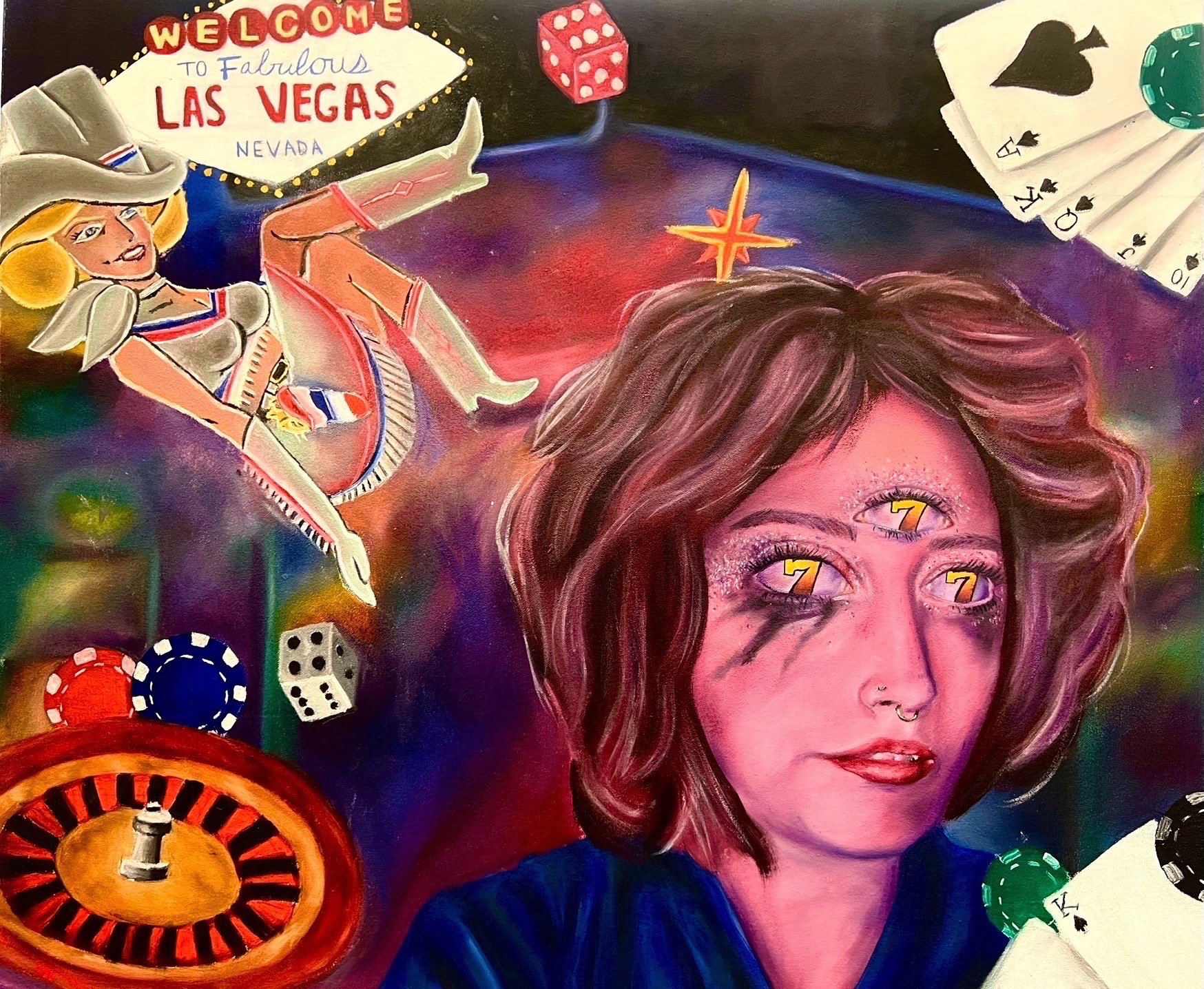 “How did I end up here?”, 2024, 18x24 in.