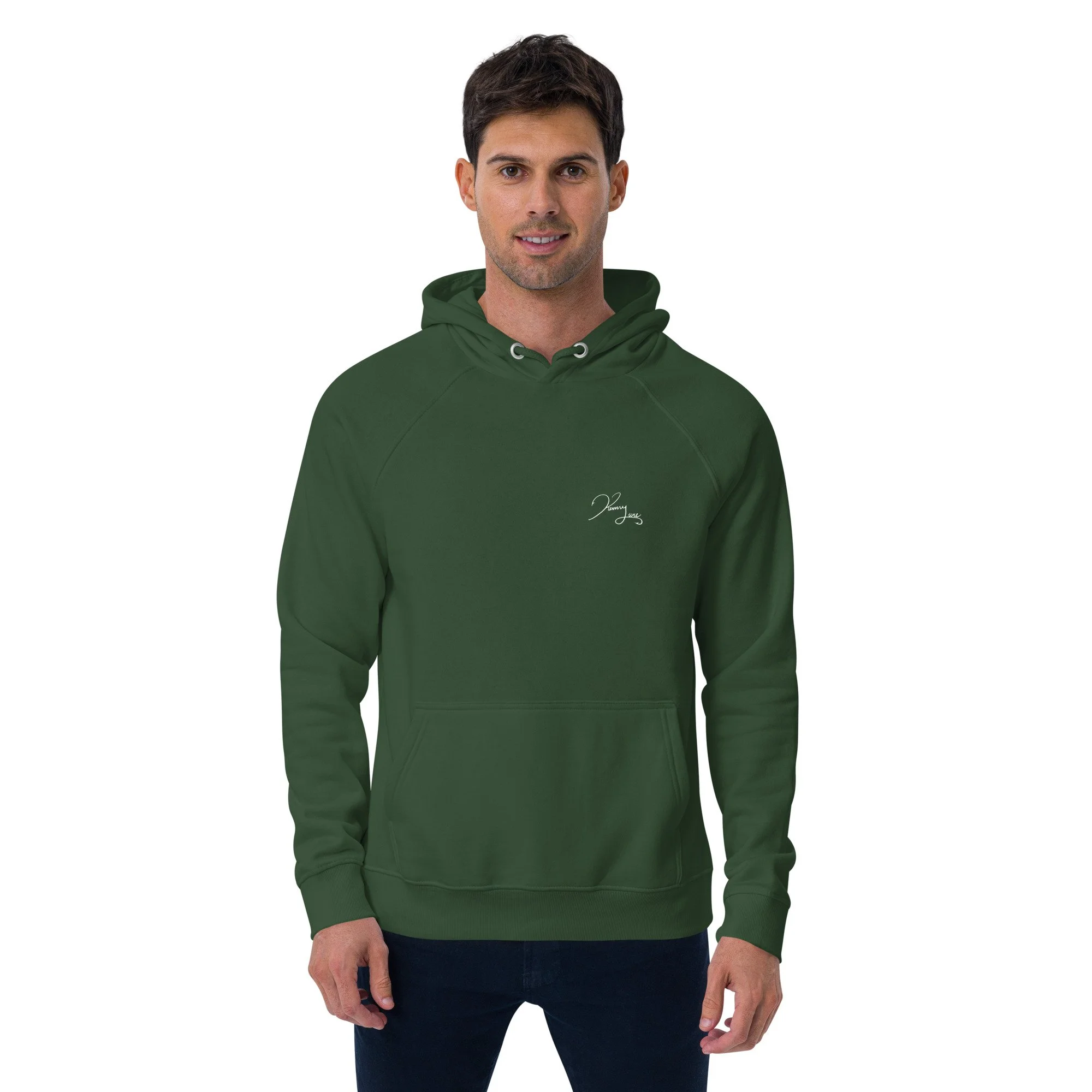 unisex-eco-raglan-hoodie-bottle-green-front-69f1552a2b8ec.jpg