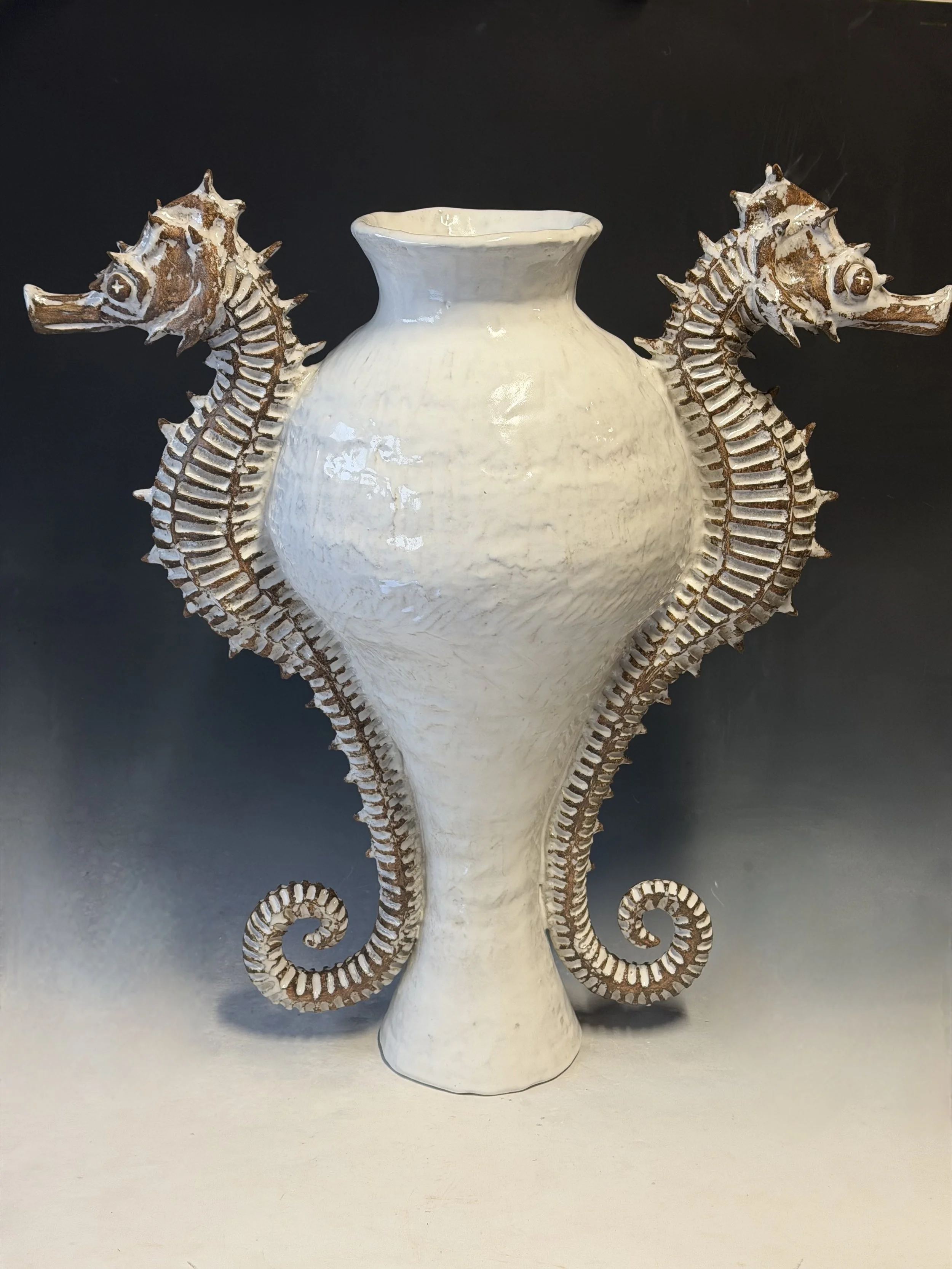 Giant Seahorse Urn