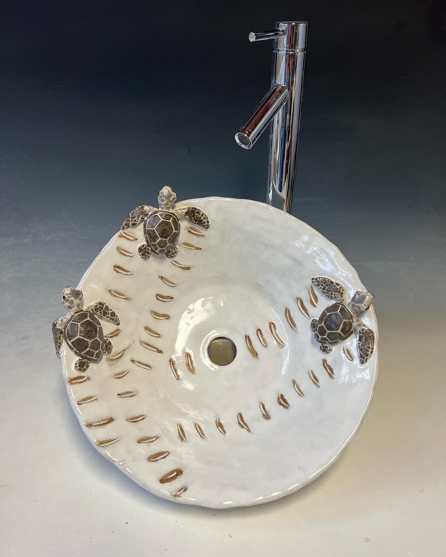 Baby Turtle Vessel Sink