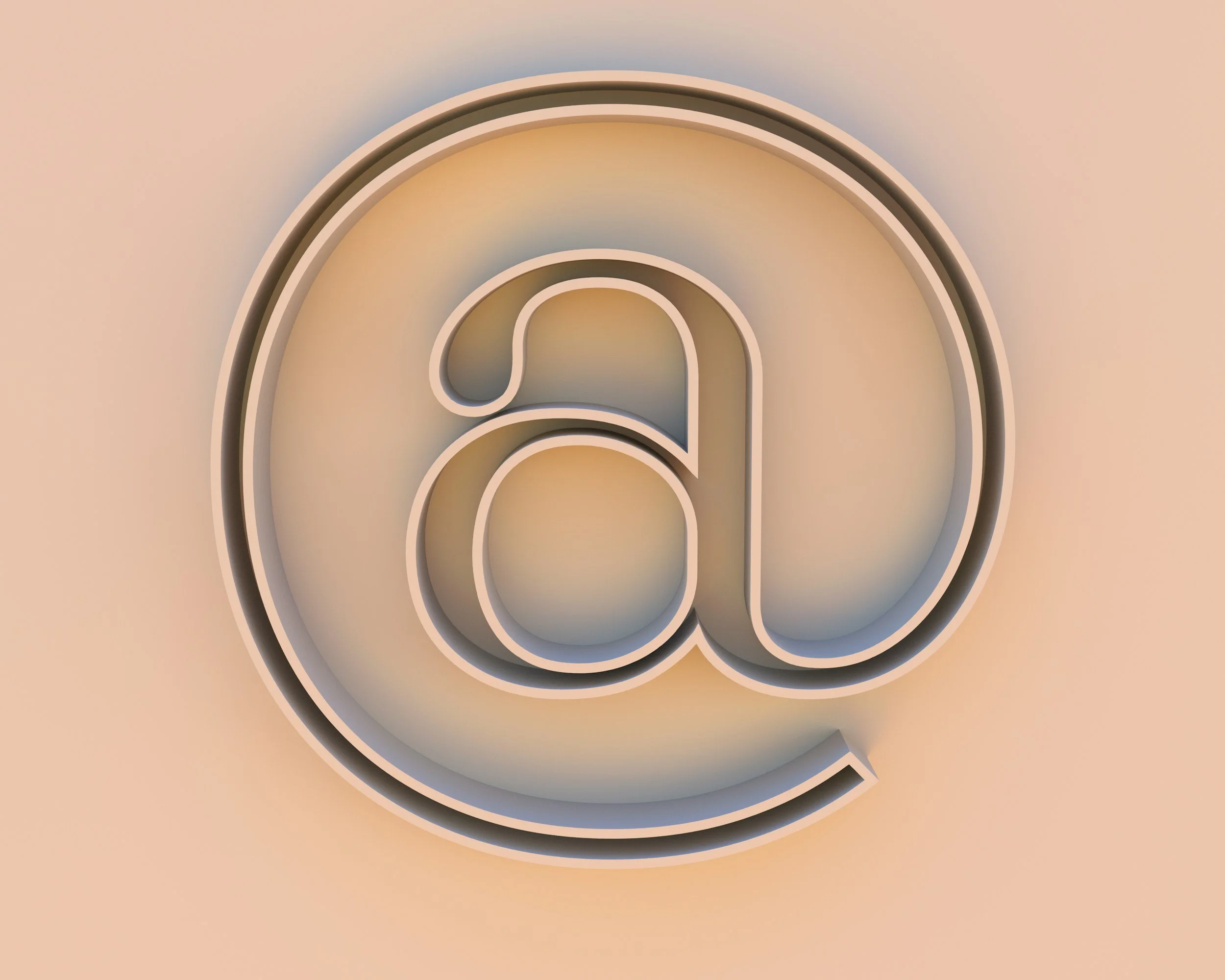 Close-up of a neon sign with a stylized Wi-Fi or radio signal icon, glowing in white against a beige background.