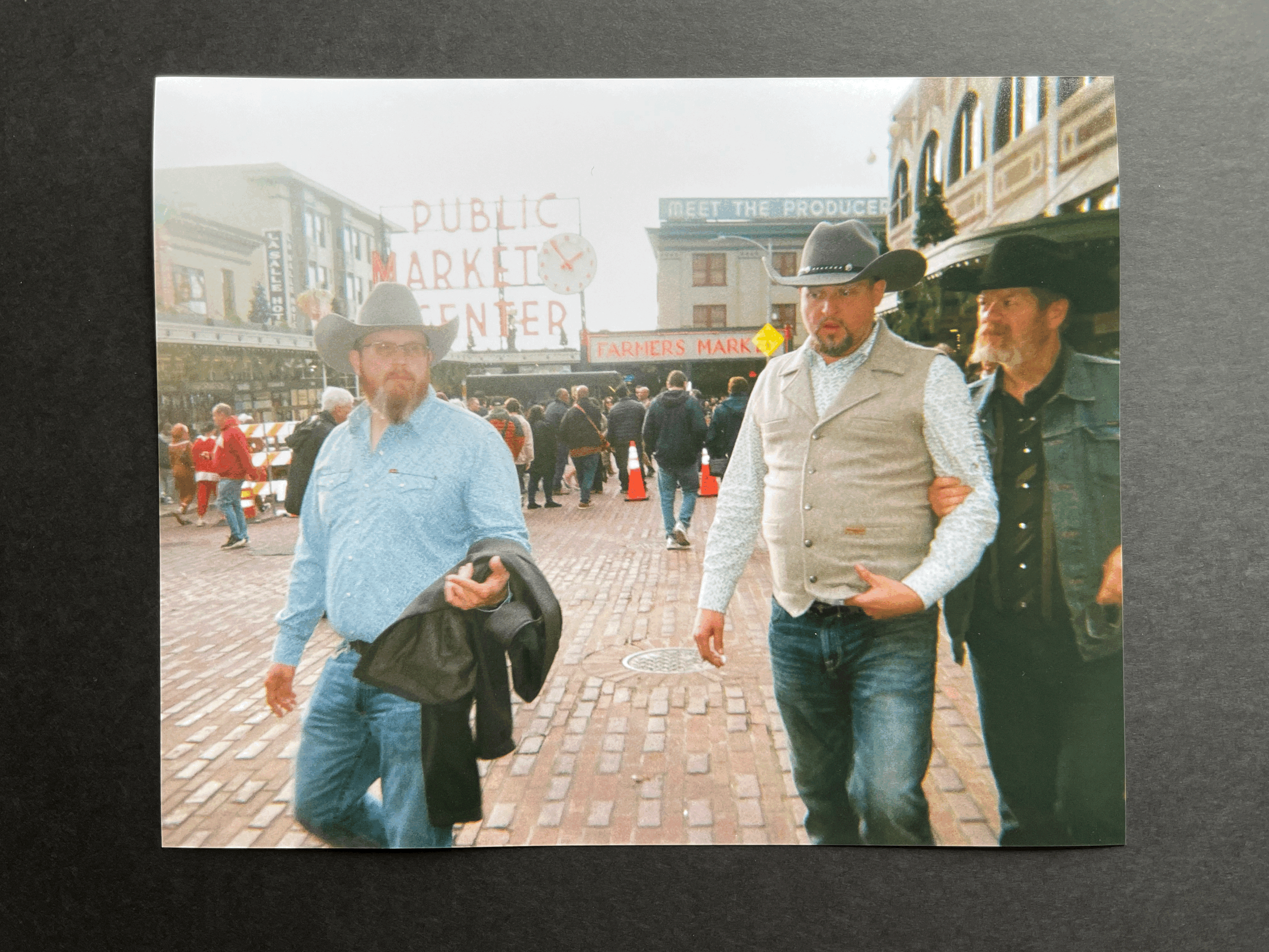 Cowboys at Pike Place Market Print
