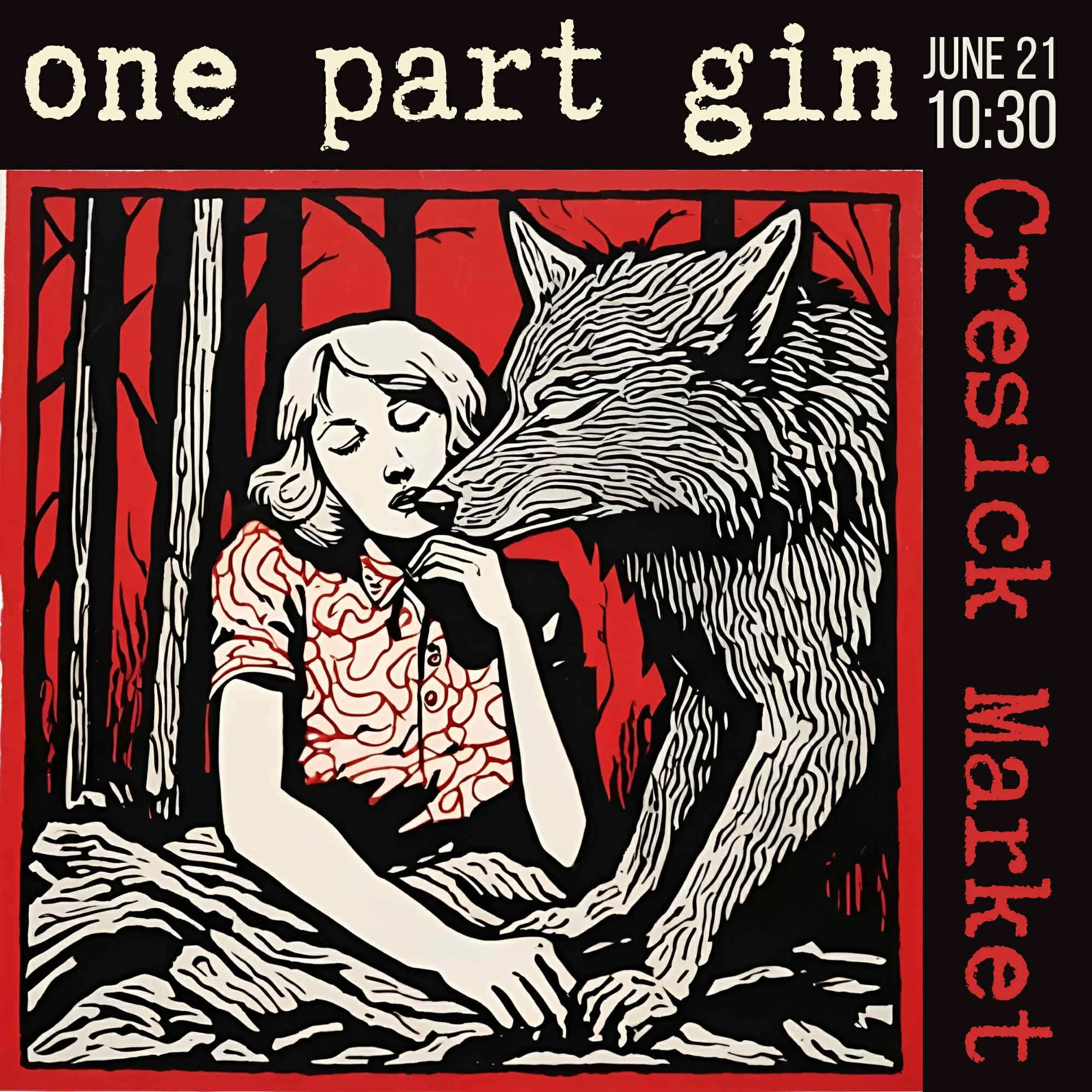 Creswick Market 2025 Sam Bell and Holly Sewell. One Part Gin dark folk music Ballarat, Creswick.