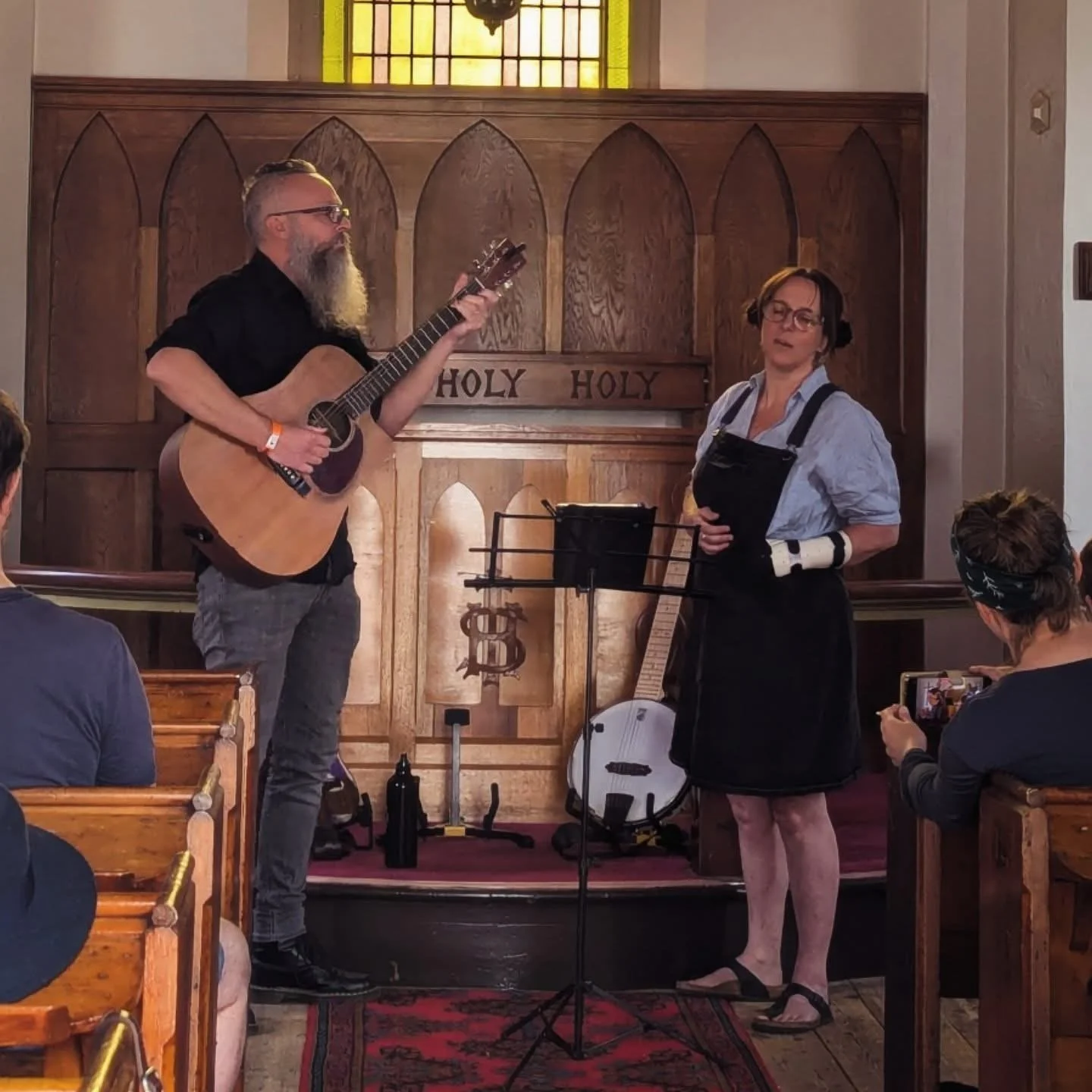 Newstead Live Folk Festival 2025 Sam Bell and Holly Sewell. One Part Gin dark folk music Ballarat, Creswick.