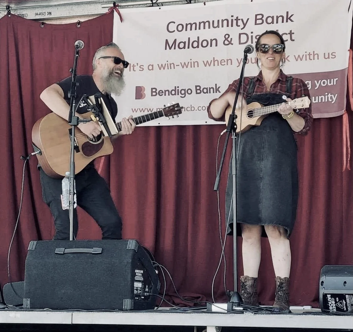 Newstead Live on Local Stage 2024 Sam Bell and Holly Sewell. One Part Gin dark folk music Ballarat, Creswick.