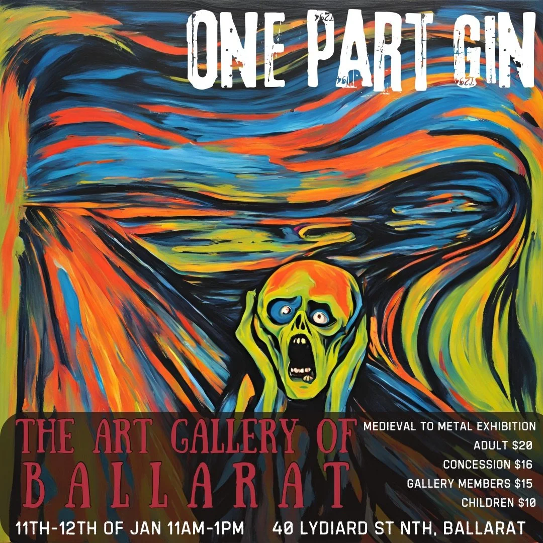 Art Gallery Of Ballarat 2025 Sam Bell and Holly Sewell. One Part Gin dark folk music Ballarat, Creswick.