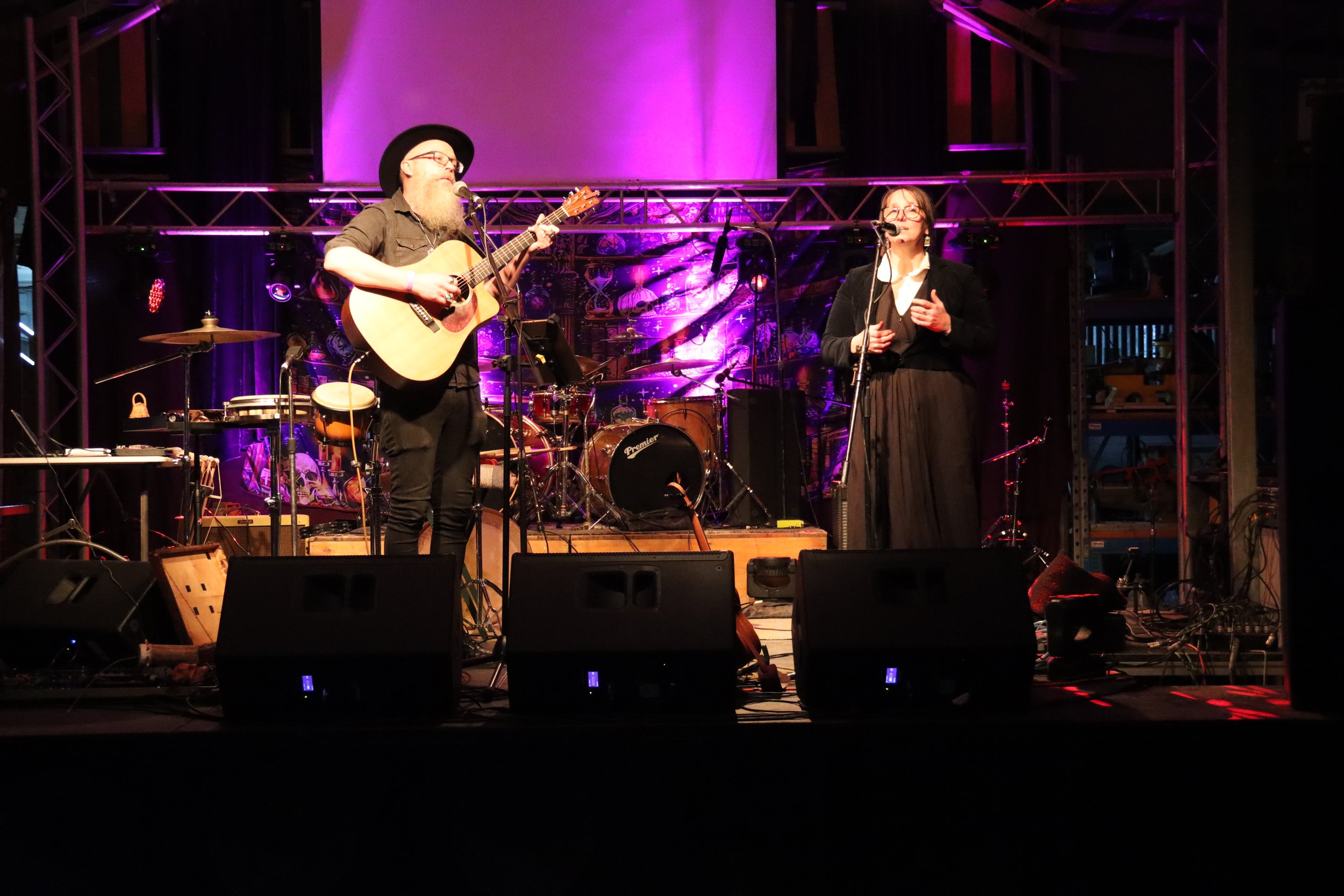 Goldfields Gothic Festival Of Dark Ideas 2026.  One Part Gin.  Holly Sewell and Sam Bell.  Contemporary dark folk americana music.