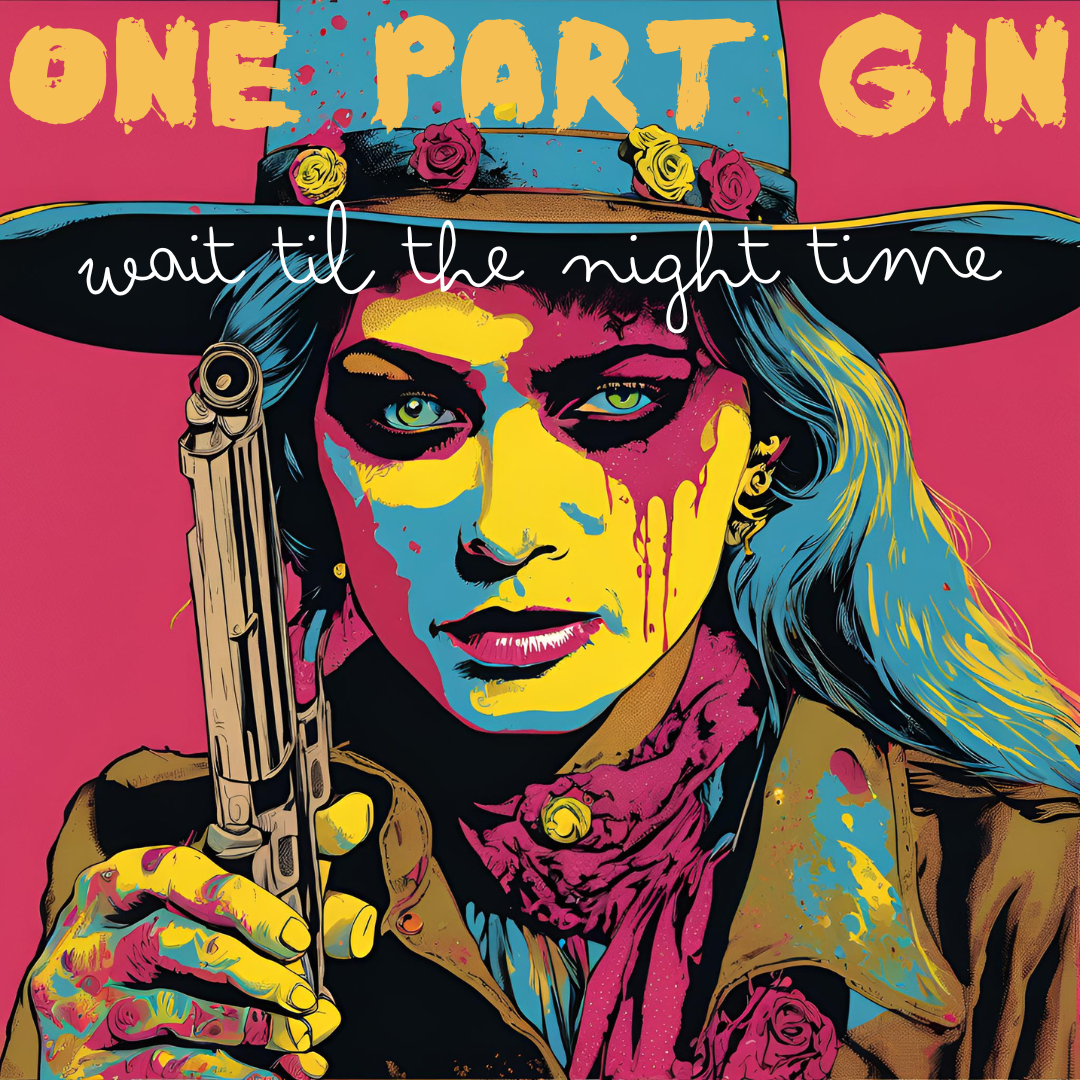 Wait Til The Night Time artwork Sam Bell and Holly Sewell. One Part Gin dark folk music Ballarat, Creswick.