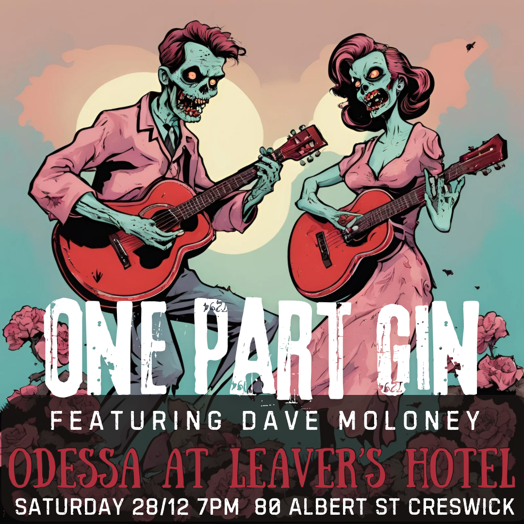 Odessa Creswick 2025 Sam Bell and Holly Sewell. One Part Gin dark folk music Ballarat, Creswick.