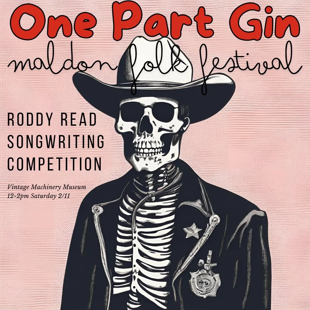 Roddy Read Songwriting Competition Maldon 2024 Sam Bell and Holly Sewell. One Part Gin dark folk music Ballarat, Creswick.