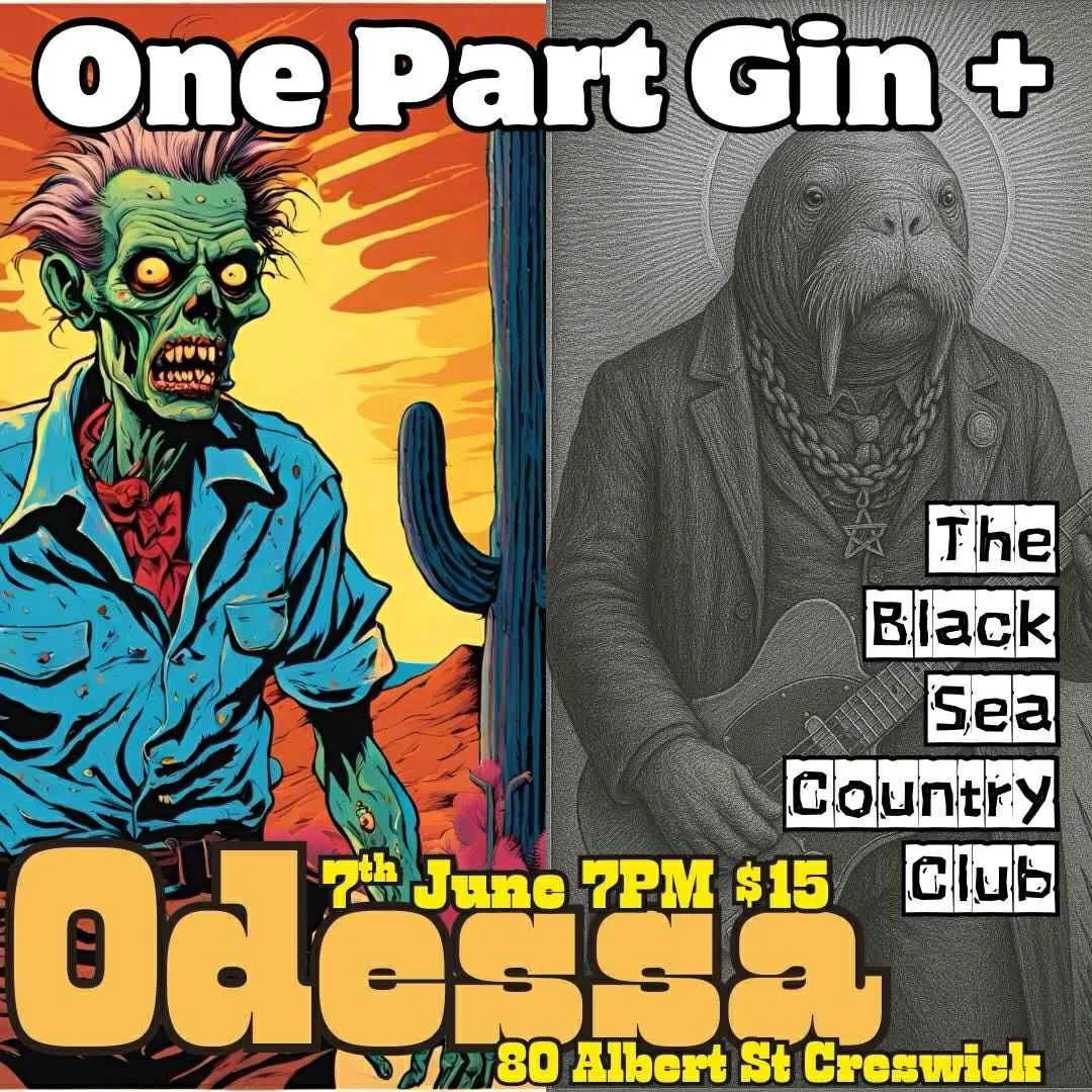 Odessa  Creswick 2025 Sam Bell and Holly Sewell. One Part Gin dark folk music Ballarat, Creswick.