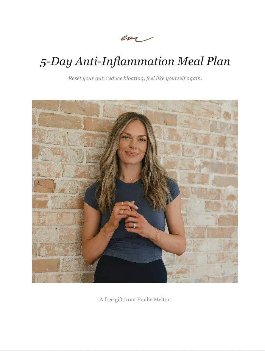 5-Day Anti-Inflammation Meal Plan