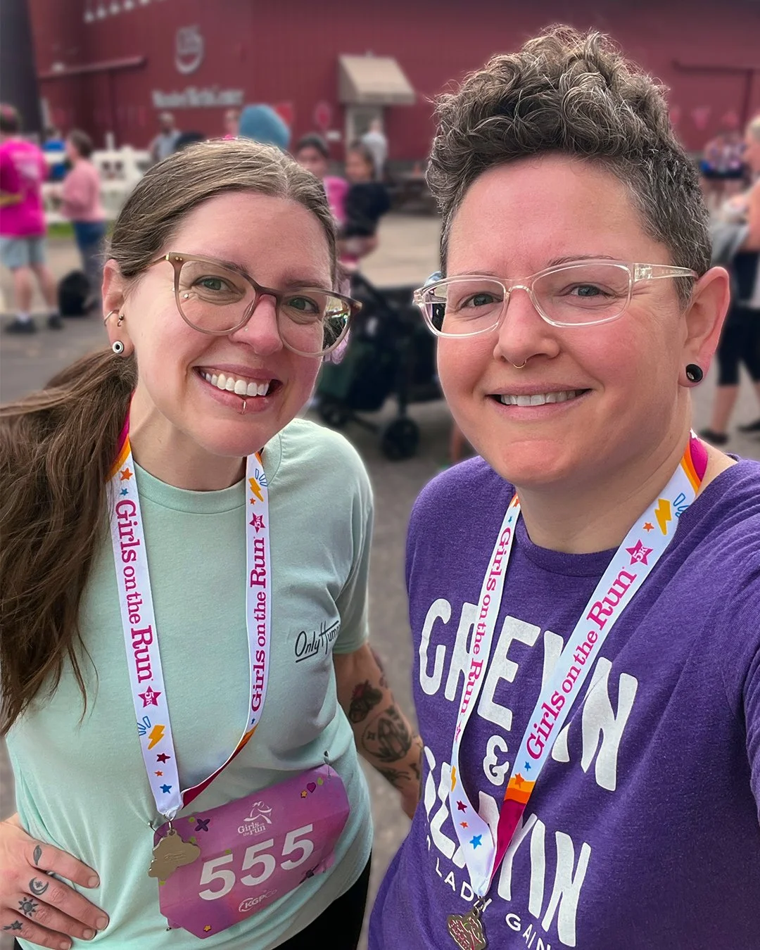 Running buddy duty today.👏

My fianc&eacute;, Vic, and I ran alongside my daughter's Girls on the Run team this morning, and they crossed that finish line knowing exactly what they're made of! These girls show up for themselves and one another, and 