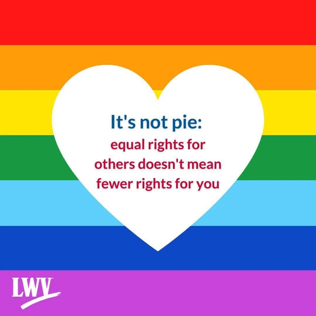 Exactly this. 🏳️&zwj;🌈 Building Roseville for everyone means everyone.

Thank you, League of Women Voters of Roseville Area, for knowing the difference.

Image credit: @lwvrosevillearea 

#LWV #RosevilleMN #VoteLocal #HumanRights #EqualRights