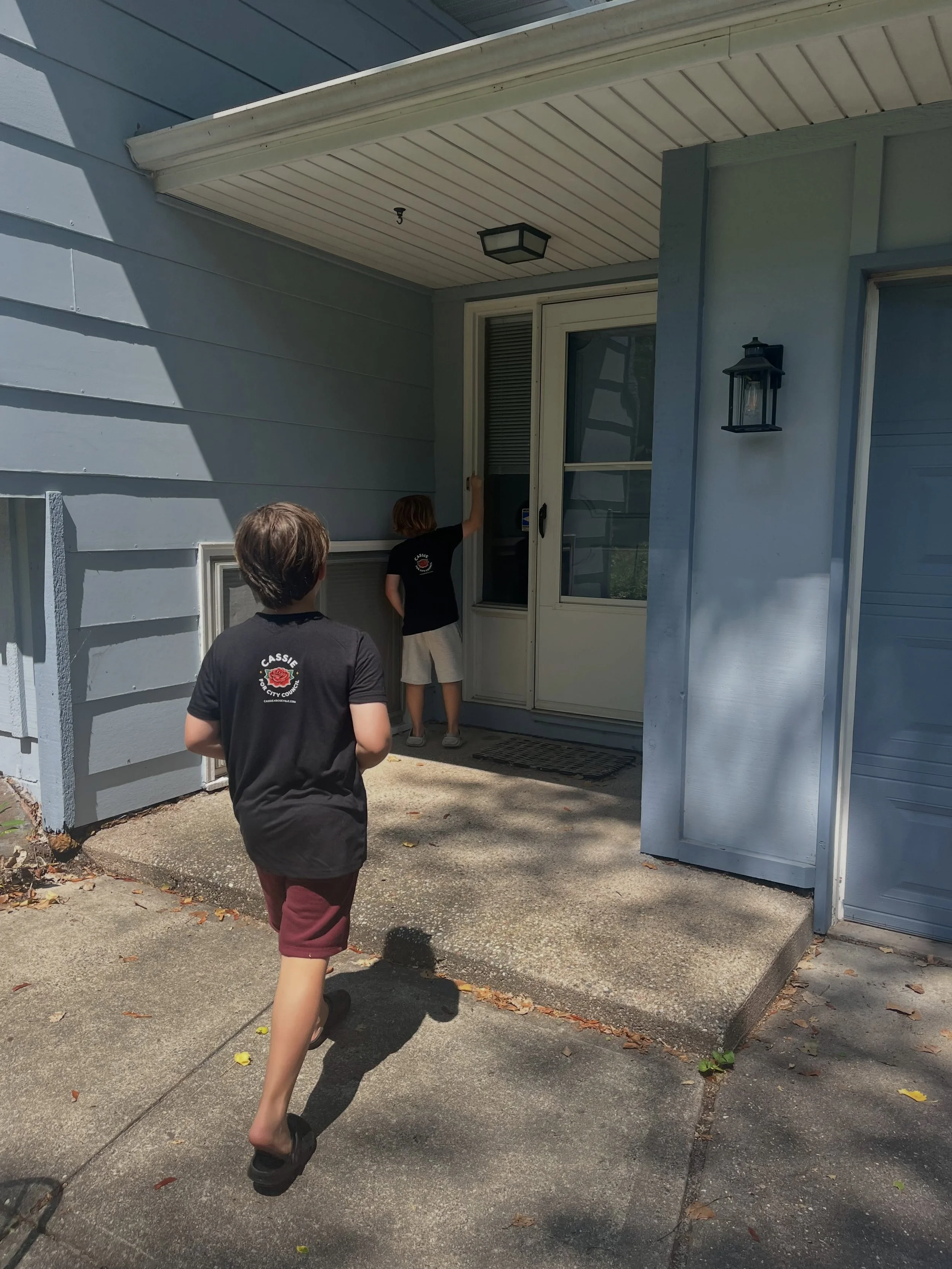 Had two of my favorite little campaigners (and my sister) out knocking doors today. My nephews killed it, and I&rsquo;m certain they won the hearts and minds of many Roseville residents. 275 doors knocked today, and we aren&rsquo;t slowing down.

You