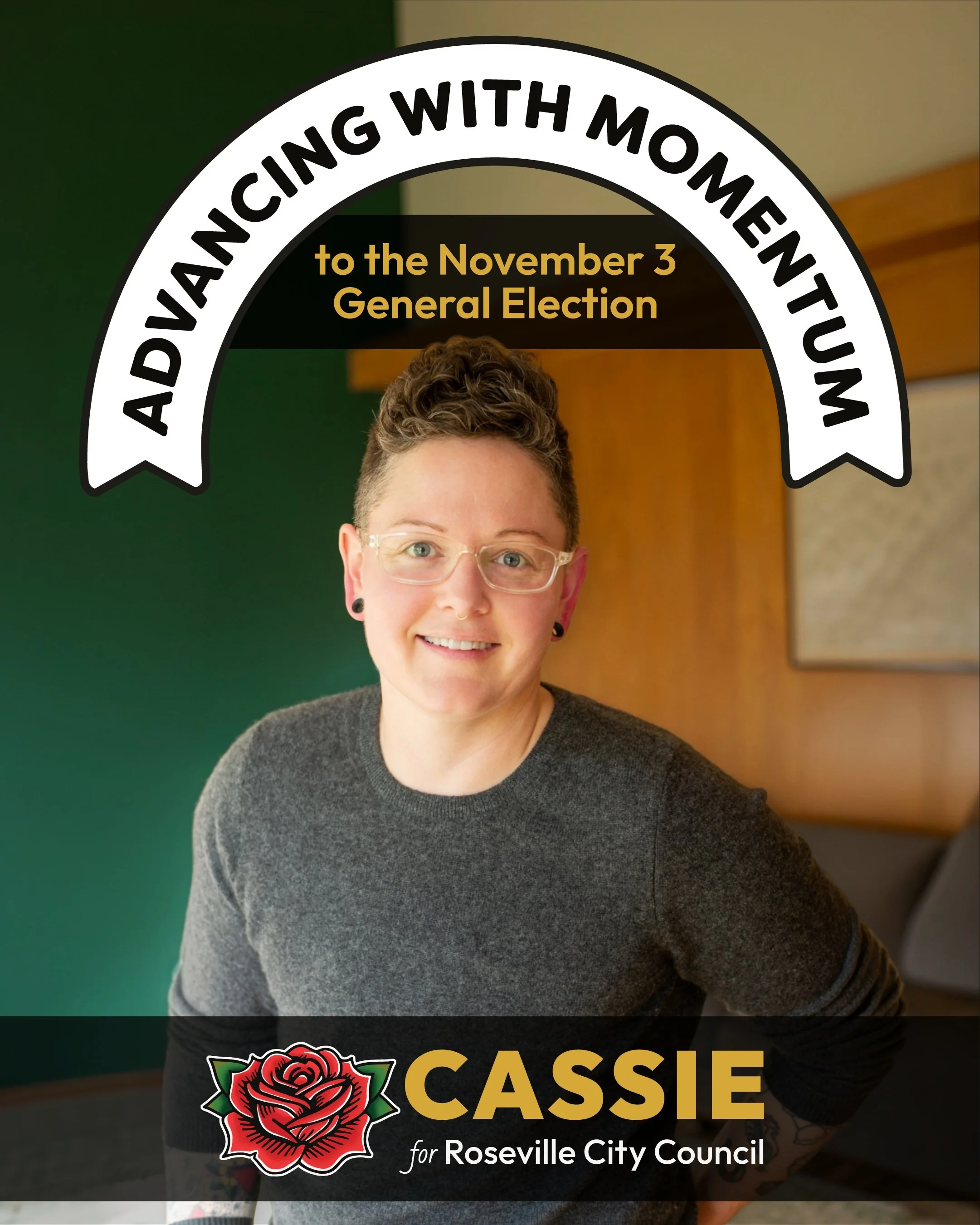 I'm honored to have finished second out of eight candidates and advance to the November 3 general election! We earned nearly 28% of the primary vote. 4,131 neighbors went to the polls and put their trust in this campaign. That means everything.

An e