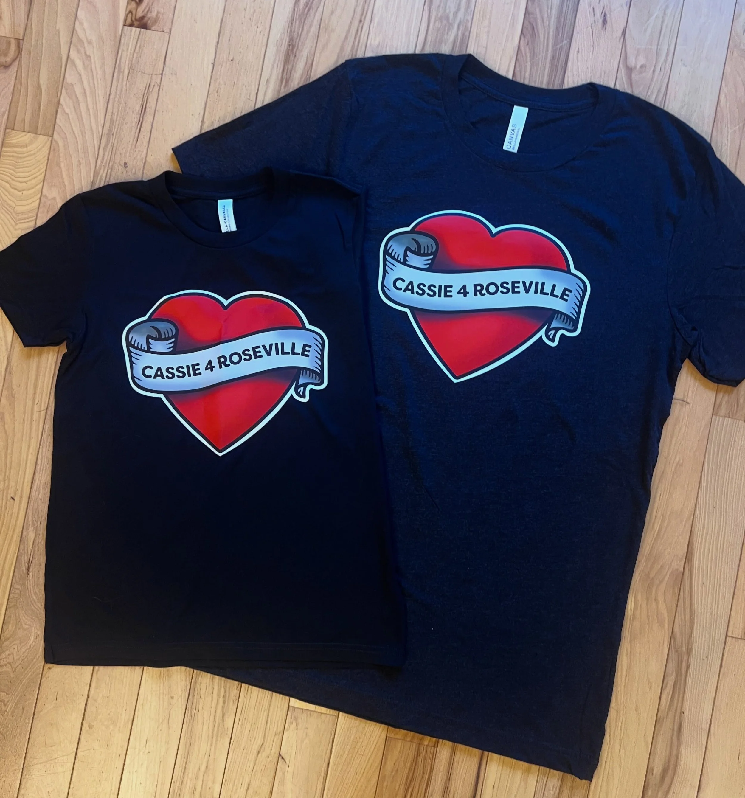 MERCH DROP! 🌹
Cassie for Roseville tees are here: $20, cash or contribution through ActBlue, and we&rsquo;ll deliver to your door in Roseville. Limited quantities, so grab yours while they last!

Comment or send me a message. We&rsquo;ve got Adult S