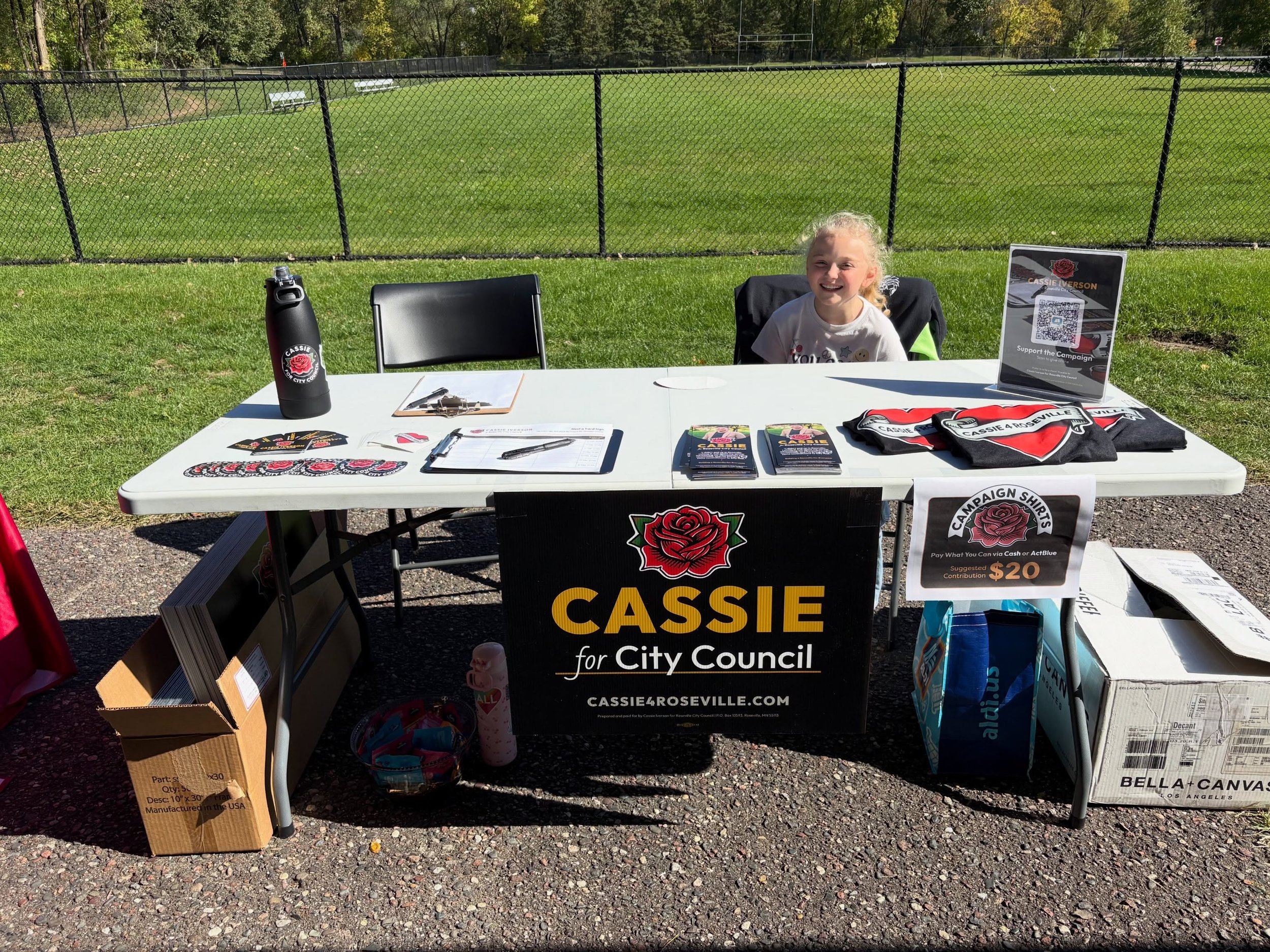 We had awesome weather for tabling the Environmental Fair in Roseville on Sunday. Even had a chance to connect with Senator John Marty and chat about the importance of environmental protections. My pint-sized helper is also a great photographer! #cas