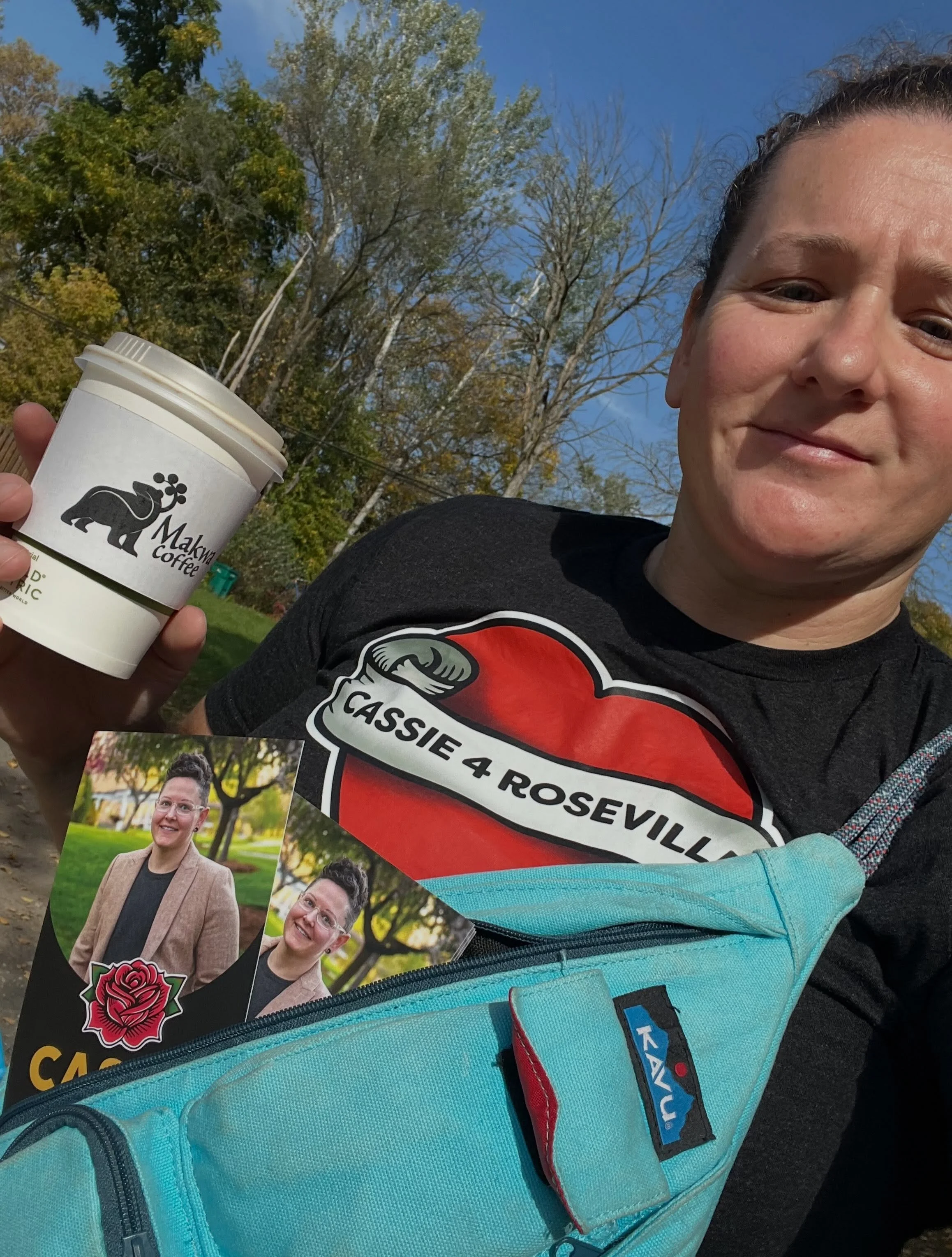 Some friends joined me to knock 356 doors yesterday. I love the smell of democracy in the fall, don&rsquo;t you? Early in-person voting starts Oct 16 (Friday!) with Election Day Nov 3rd. Get out and vote! #cassie4roseville #localmatters #knockknock #