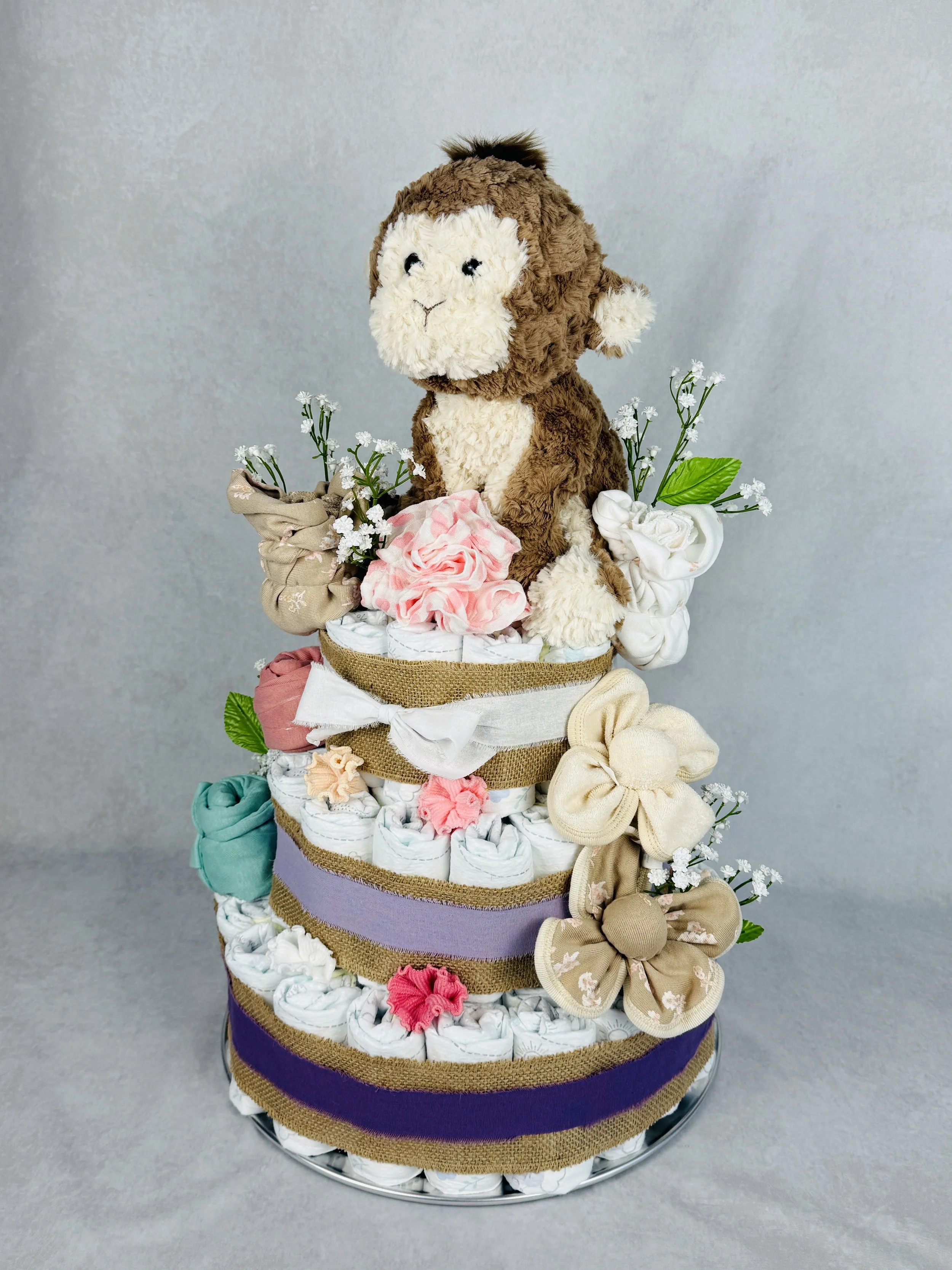 Pink &amp; Blush Diaper Cake
