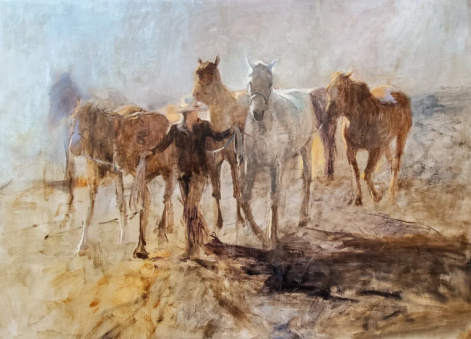 
“Morning Wrangle” Sold