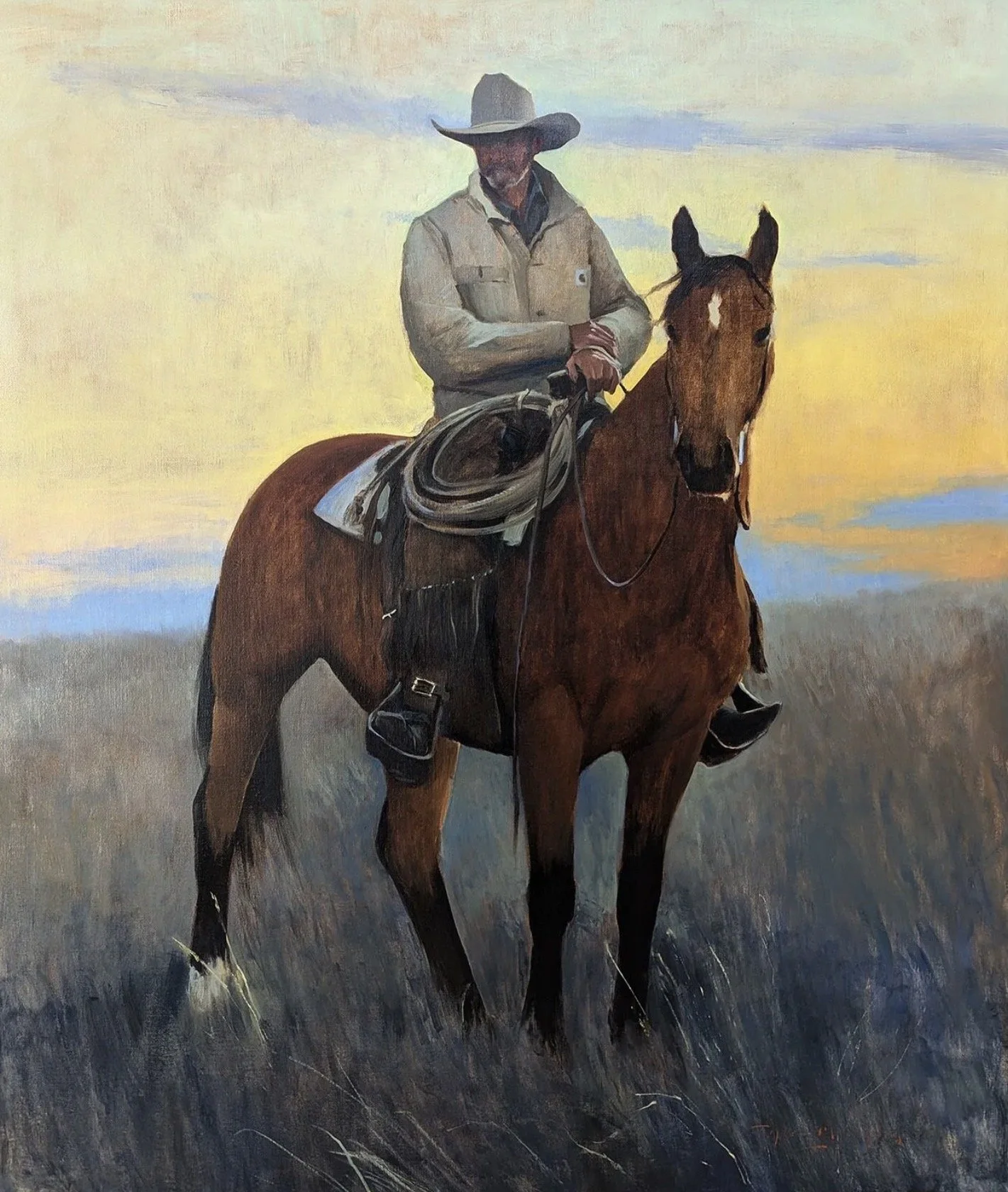 “Noble West” 48 x 60 | Available at Old Main Gallery | Bozeman, MT